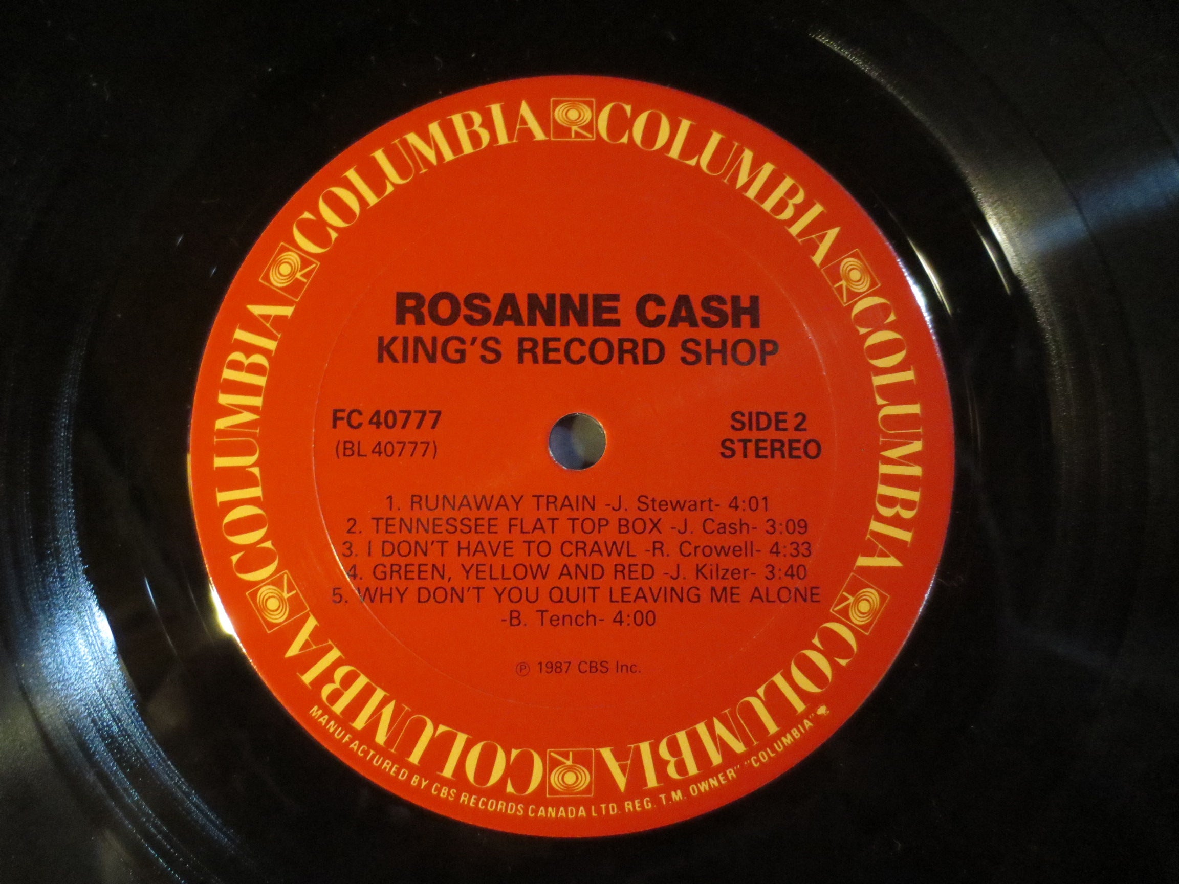 Rosanne Cash – King's Record Shop (1987) [Vinyl LP]