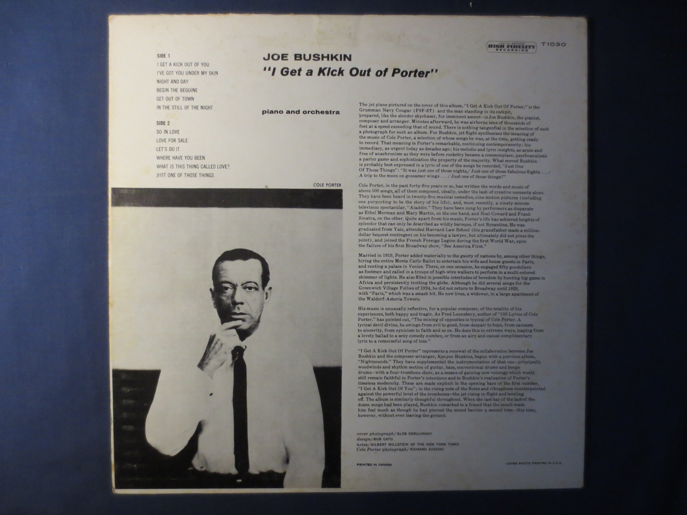Joe Bushkin – I Get a Kick Out of Porter (1958) Vinyl LP