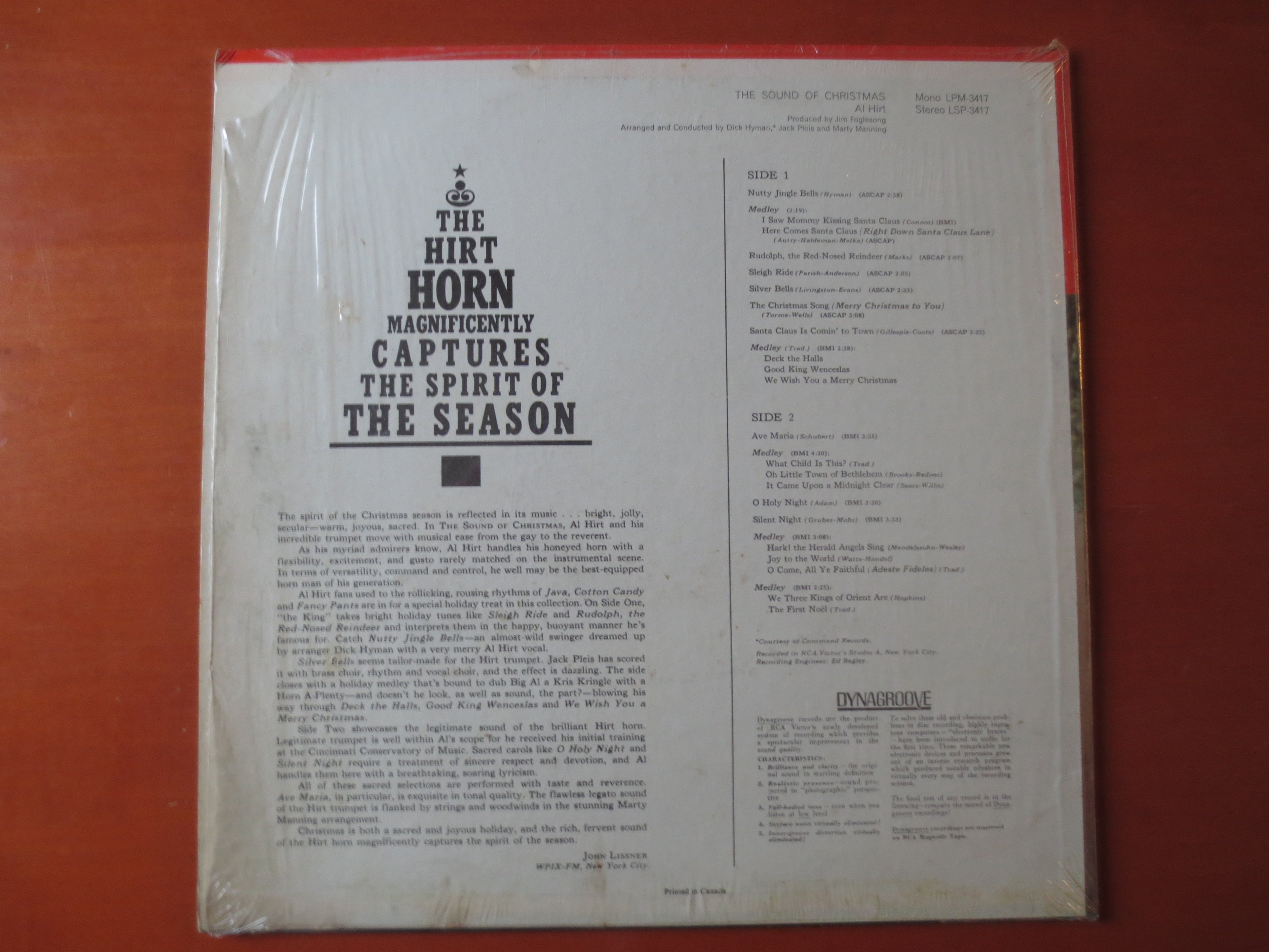 Al Hirt – The Sound of Christmas (1965) Vinyl LP