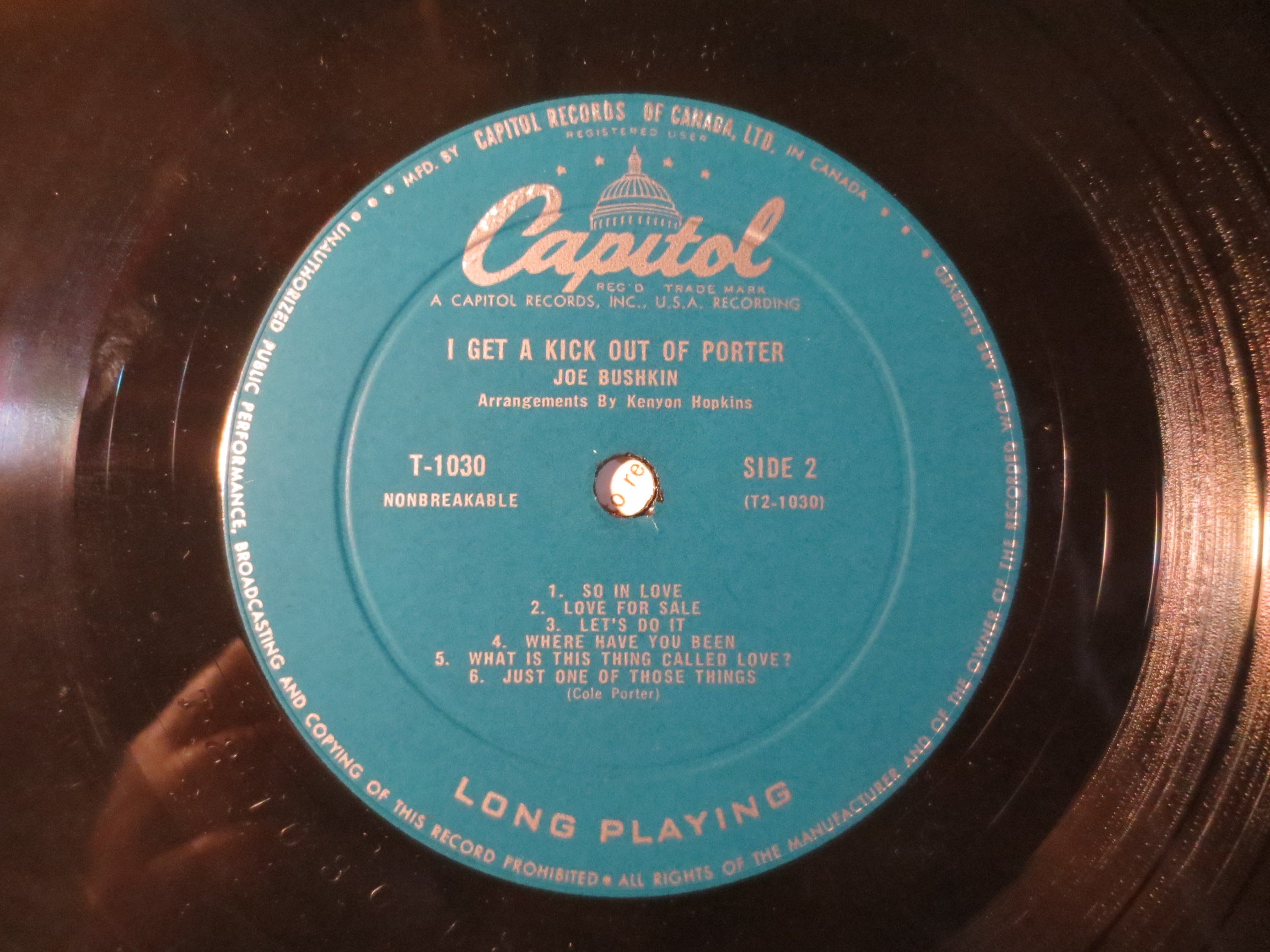 Joe Bushkin – I Get a Kick Out of Porter (1958) Vinyl LP