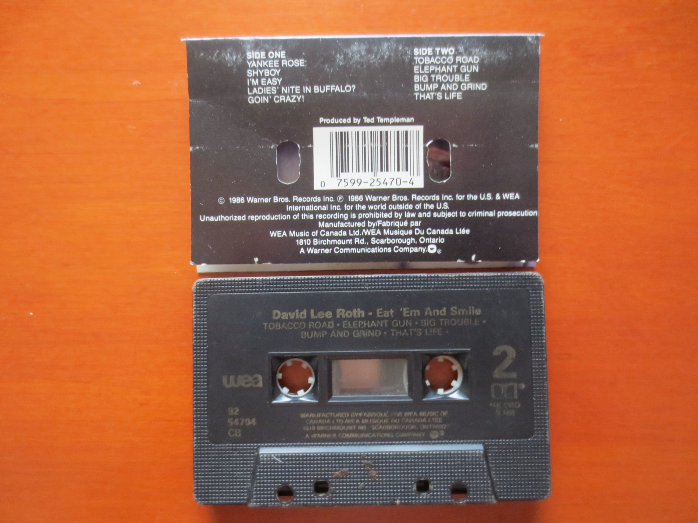 David Lee Roth – Eat 'Em and Smile (1986) Cassette