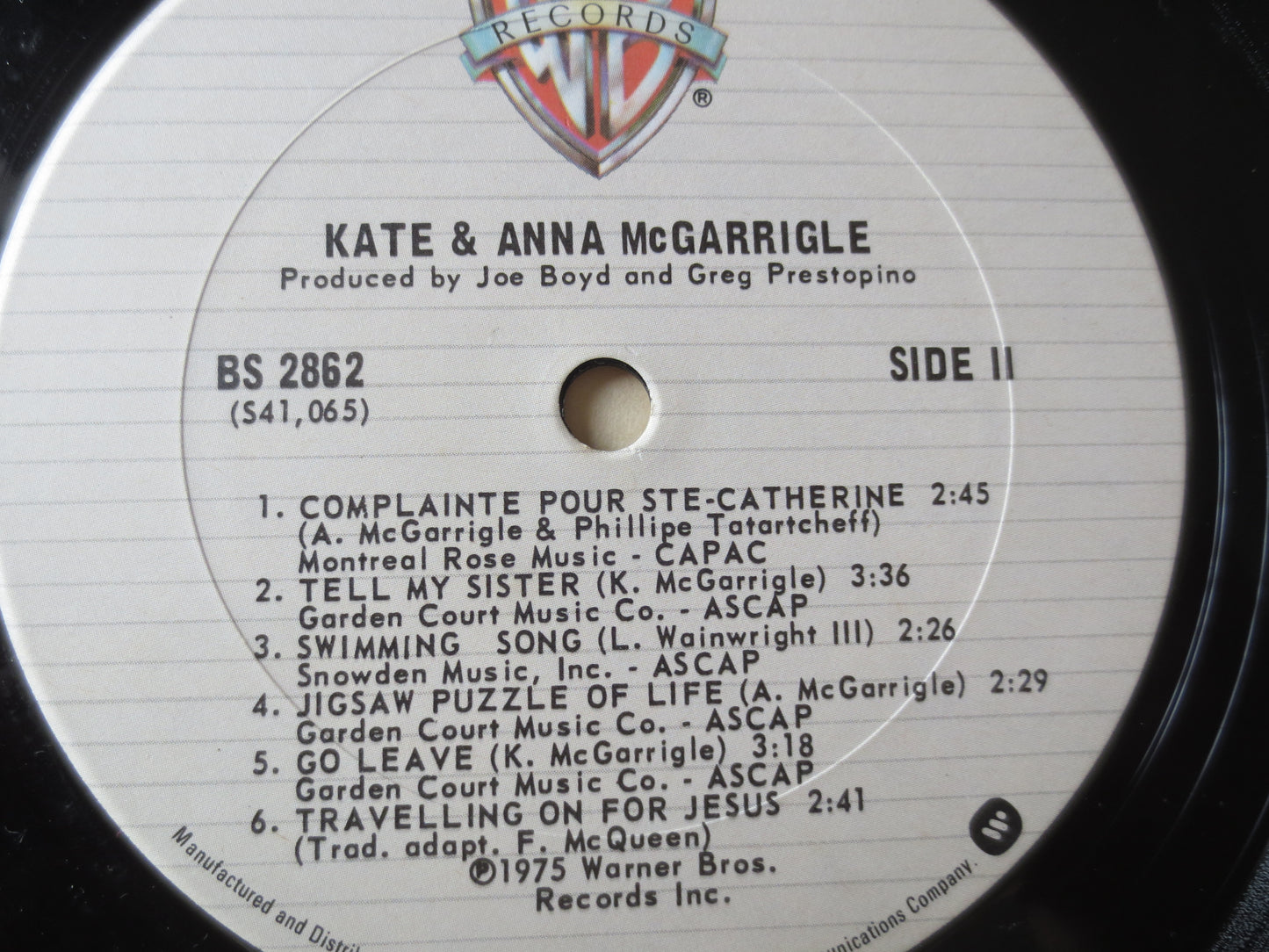 KATE and ANNA McGARRIGLE, Folk Record, Vintage Vinyl, Kate McGarrigle, Folk Music Album, Country Album, Lps, 1975 Records