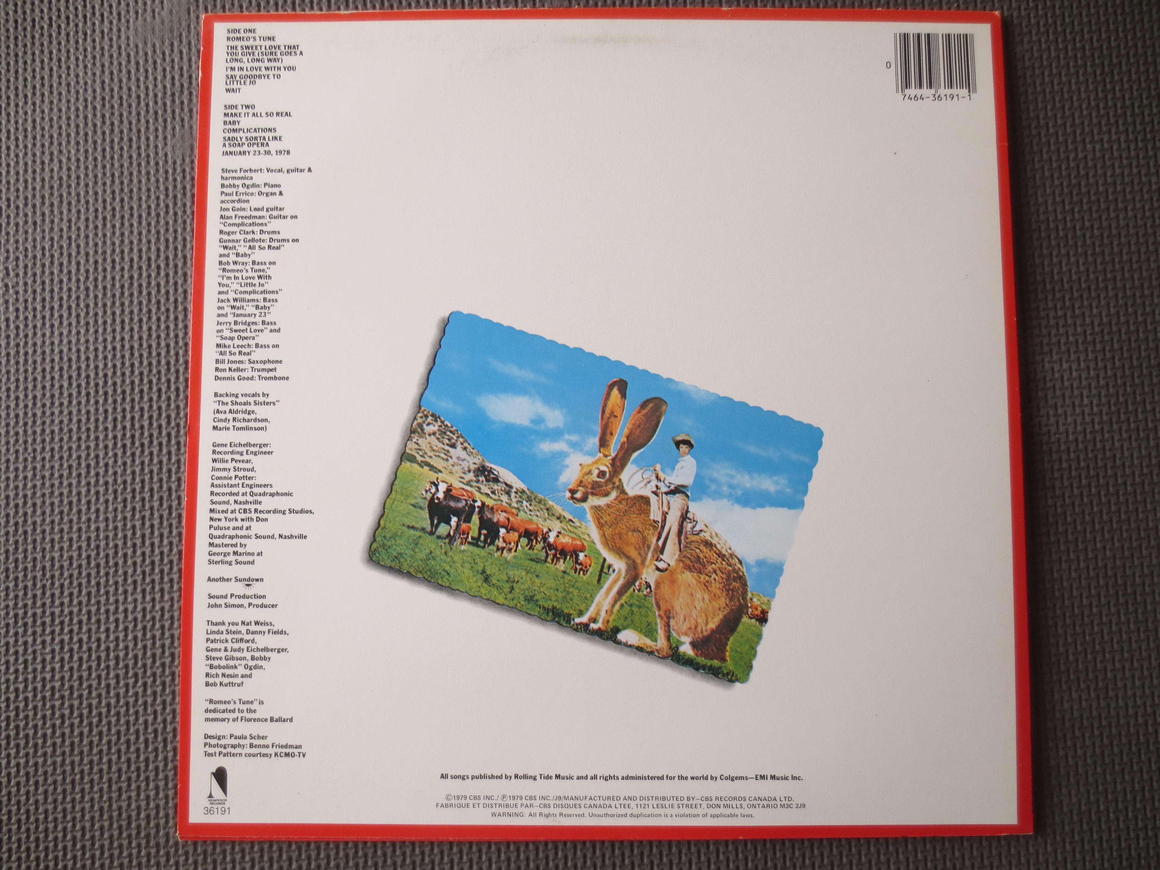 Steve Forbert – Jackrabbit Slim (1979) Vinyl LP