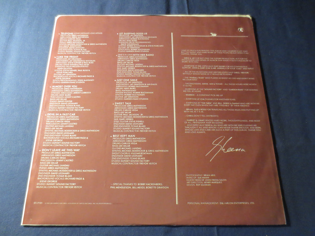 Sheena Easton – Best Kept Secret (1983) Vinyl LP