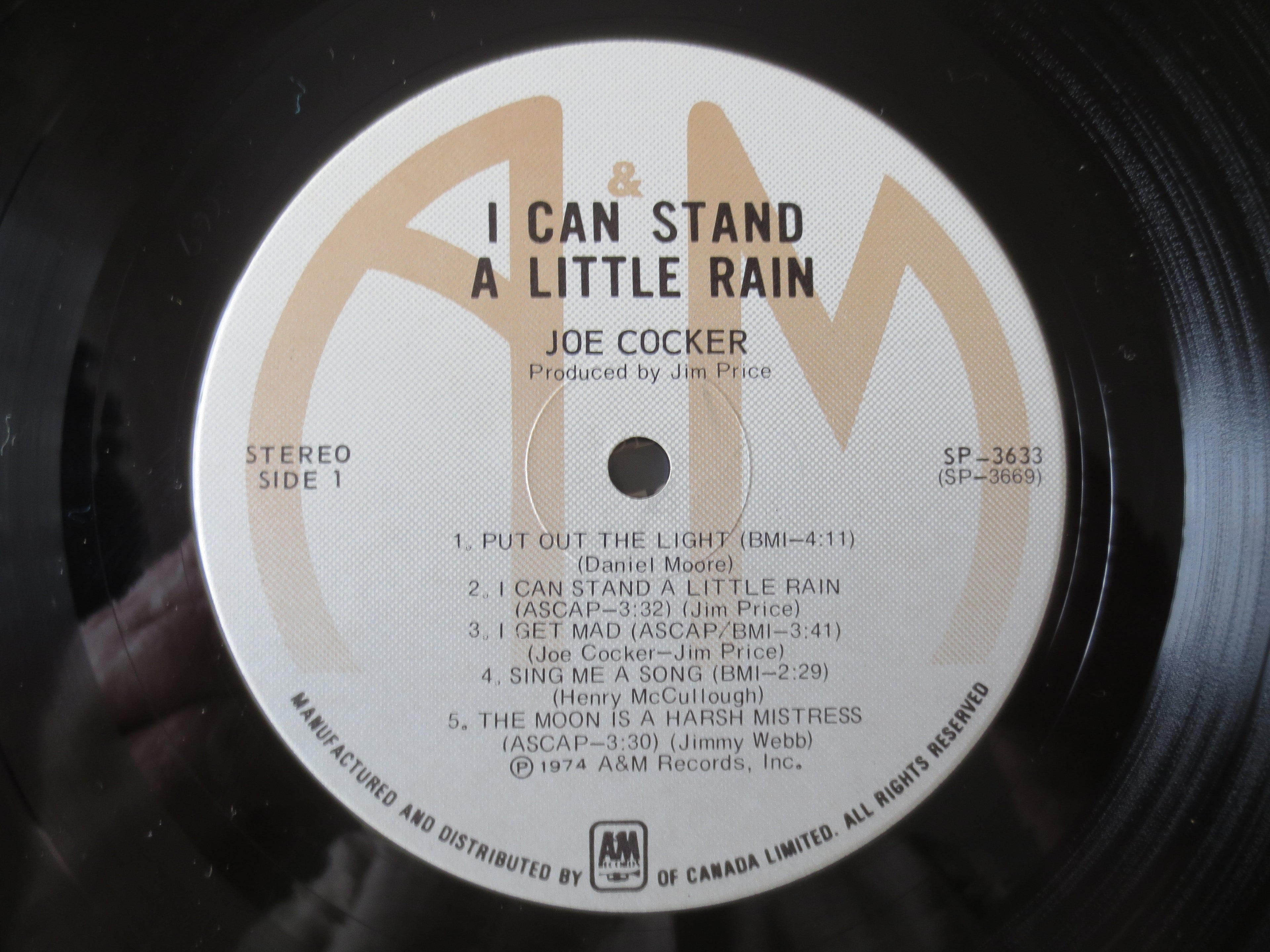 Joe Cocker – I Can Stand a Little Rain (1974) Vinyl LP