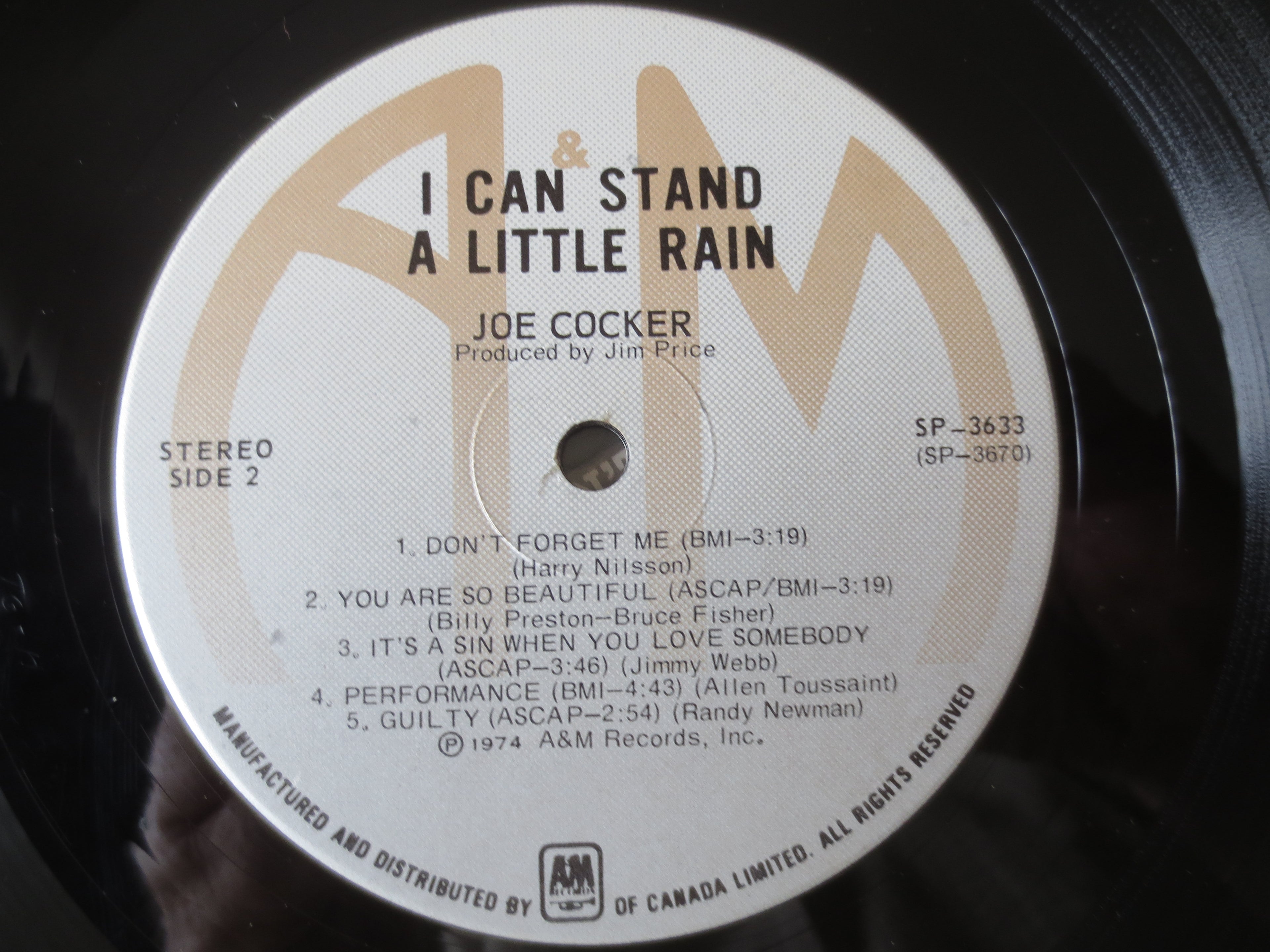 Joe Cocker – I Can Stand a Little Rain (1974) Vinyl LP