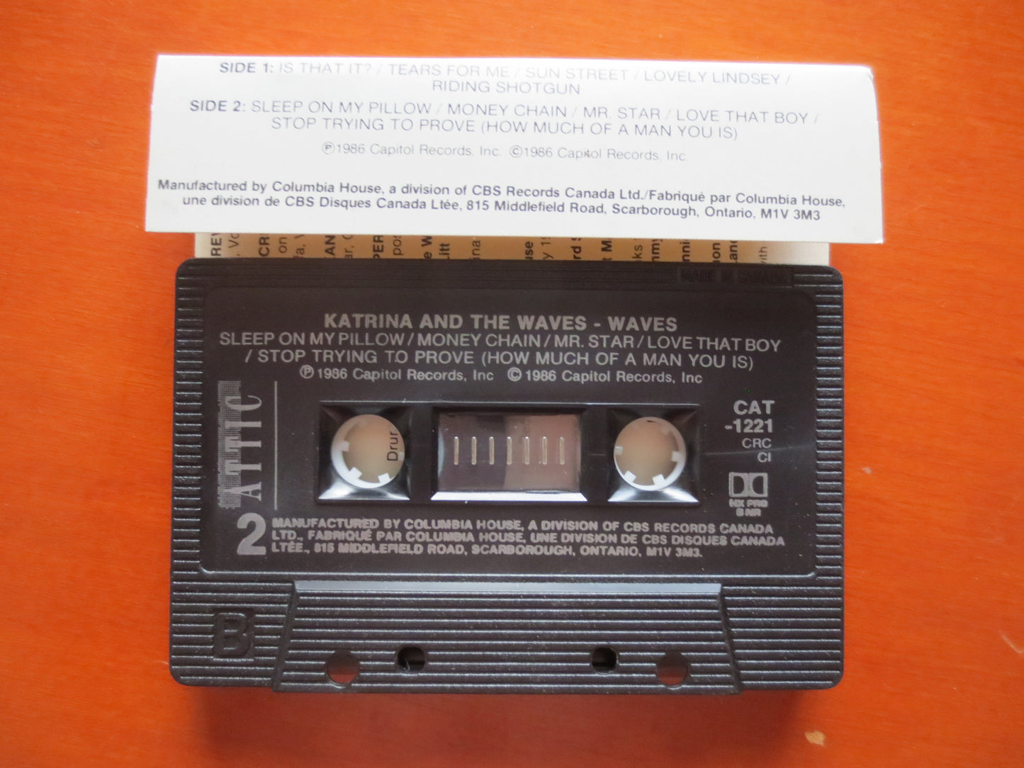 KATRINA and the WAVES, KATRINA Tape, Waves Album, Pop Music Tape, Katrina Waves Tape, Tape Cassette, Cassette, 1986 Cassette