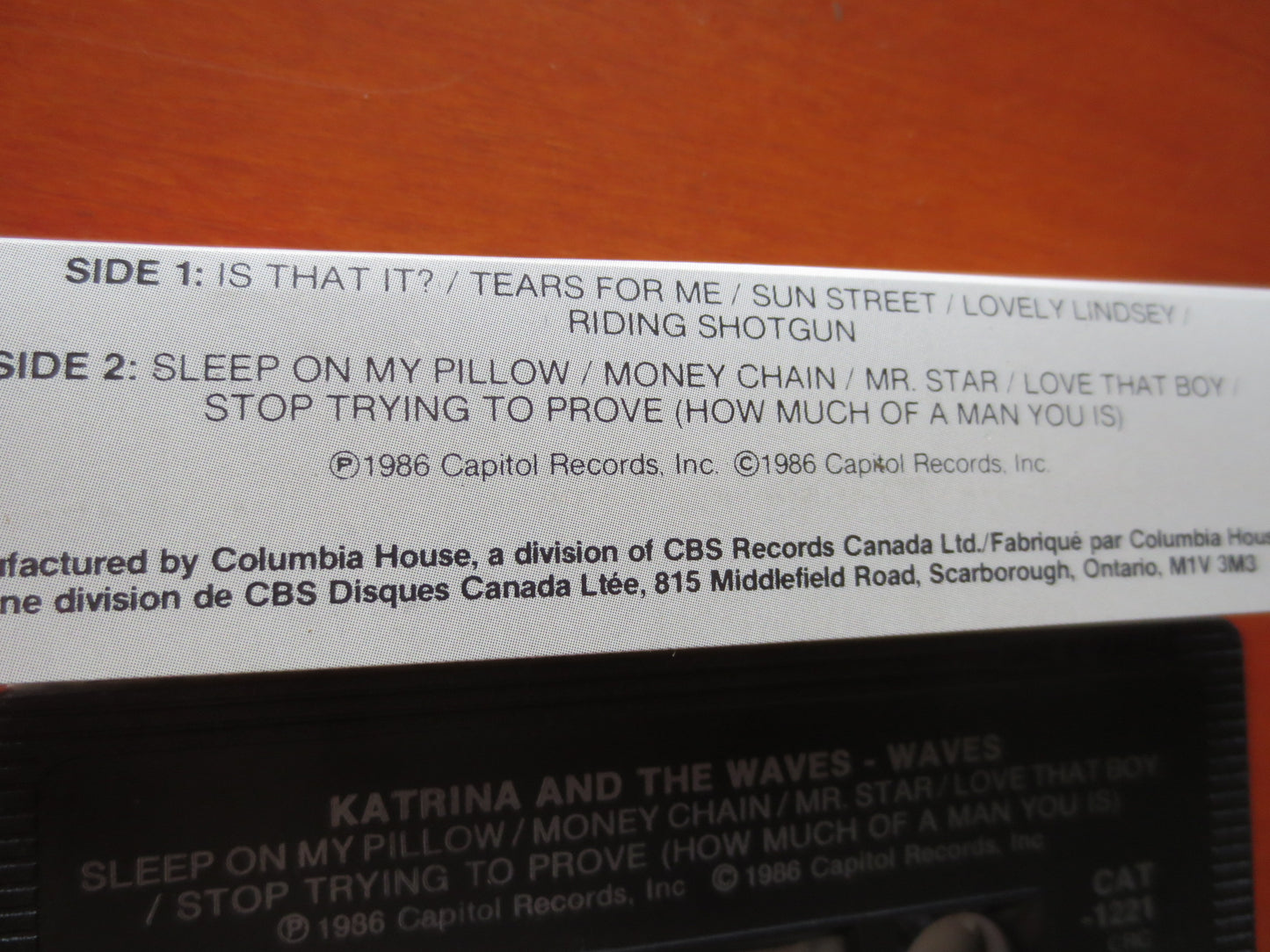 KATRINA and the WAVES, KATRINA Tape, Waves Album, Pop Music Tape, Katrina Waves Tape, Tape Cassette, Cassette, 1986 Cassette