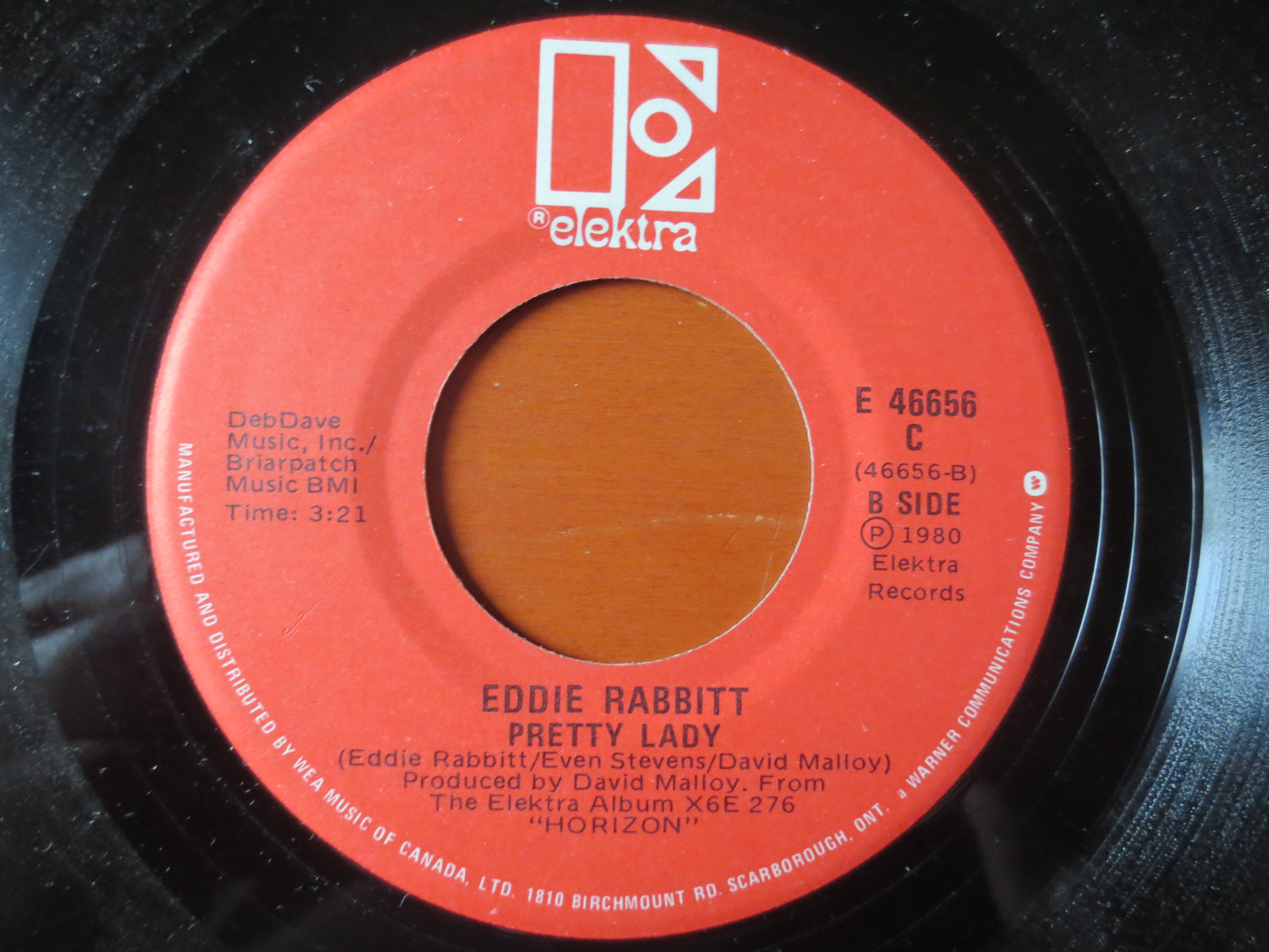 Eddie Rabbitt – Driving My Life Away (1980) 45 RPM Vinyl