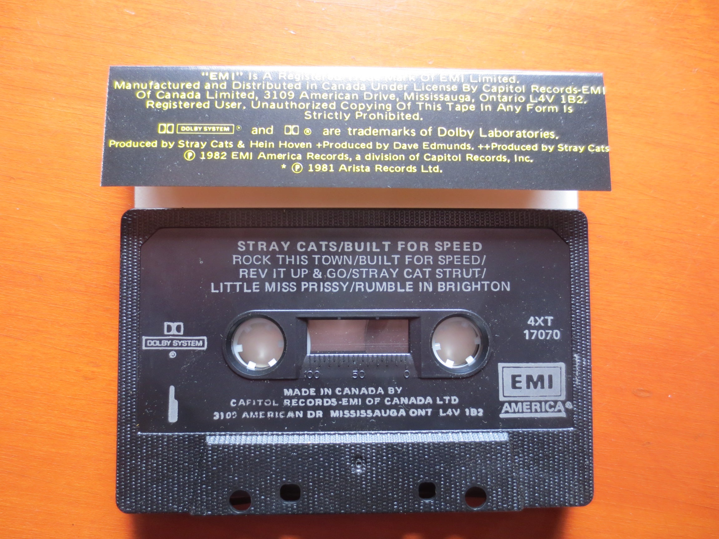 Stray Cats – Built for Speed (1982) Cassette