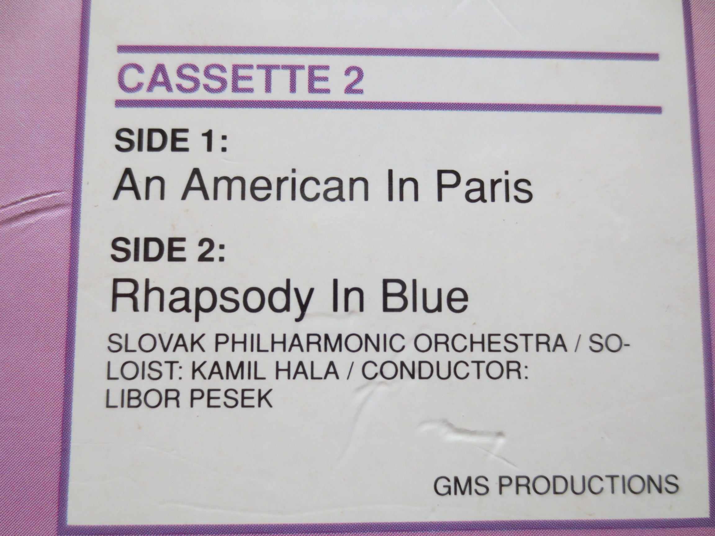 George Gershwin – The Best of Gershwin (ca. 1980s) 2-Cassette Set