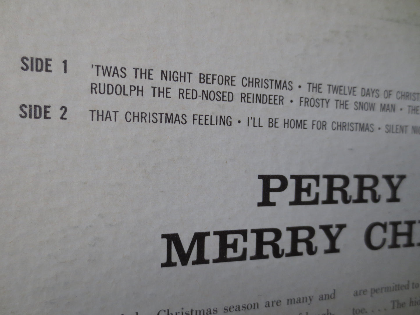 PERRY COMO, CHRISTMAS Songs, Christmas Record, Christmas Vinyl, Christmas Lp, Vintage Vinyl, Jazz Albums, Lps, 1961 Records