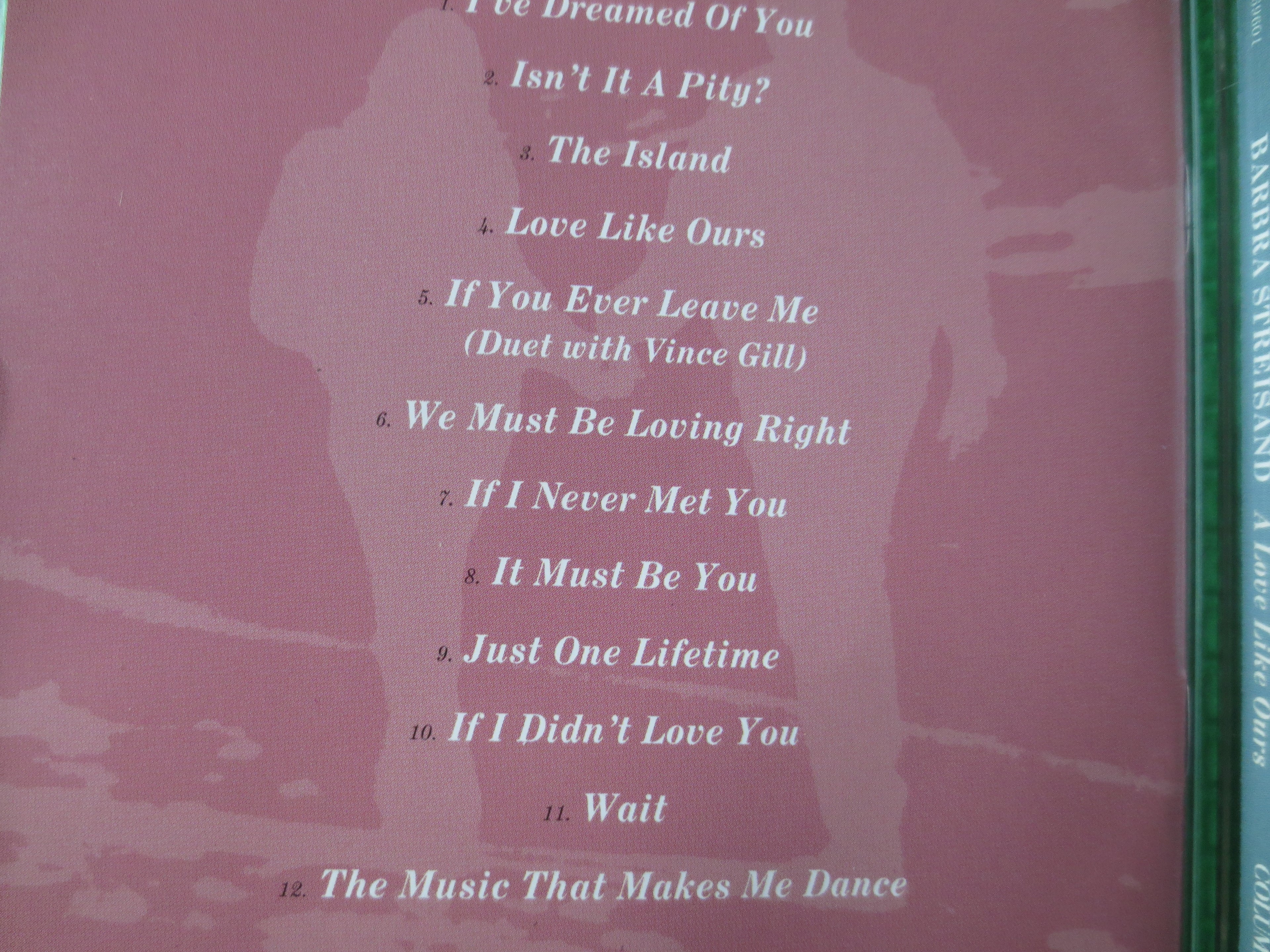 Barbra Streisand – A Love Like Ours (1999) CD