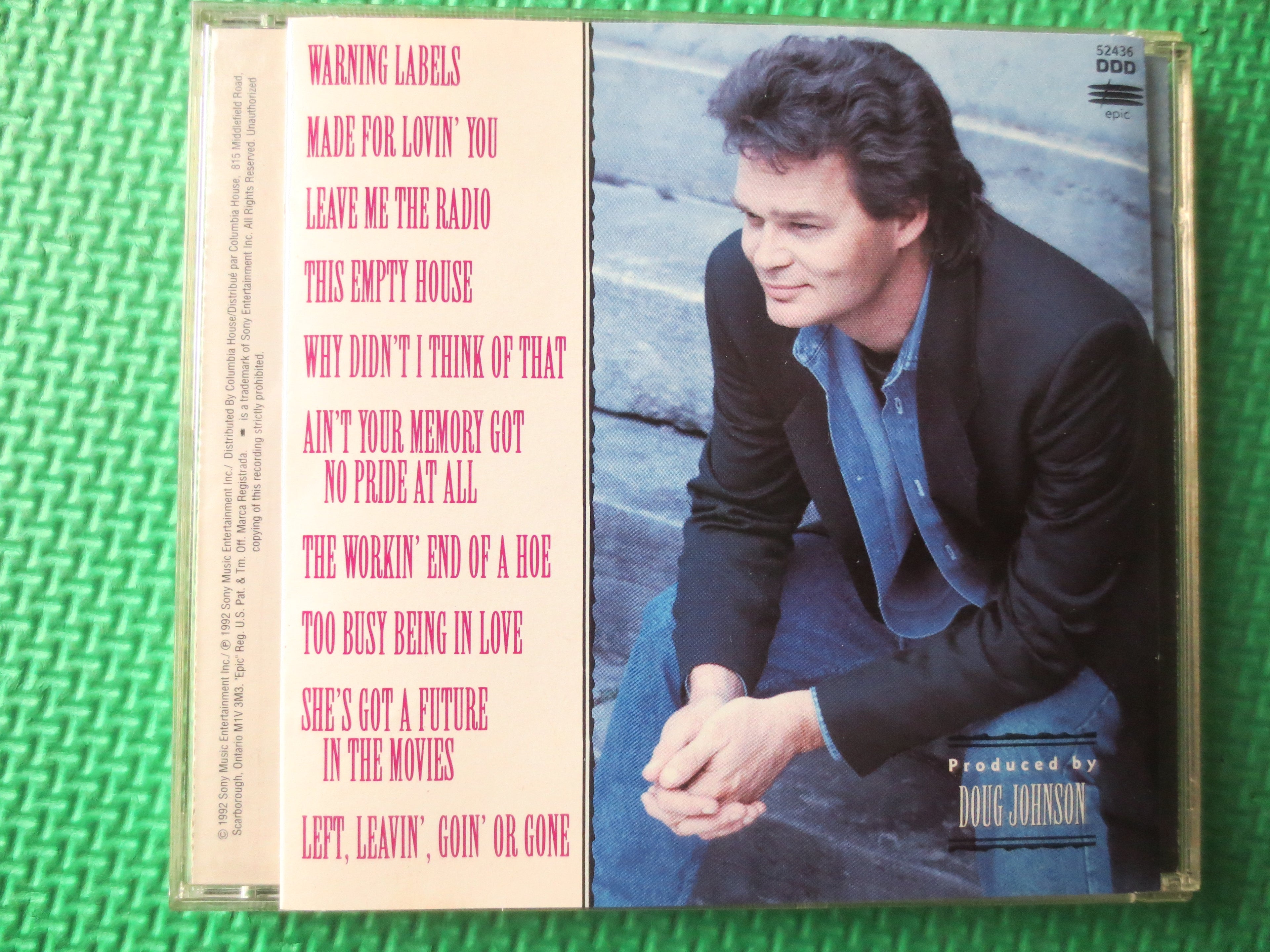 Doug Stone – From the Heart (1992) CD