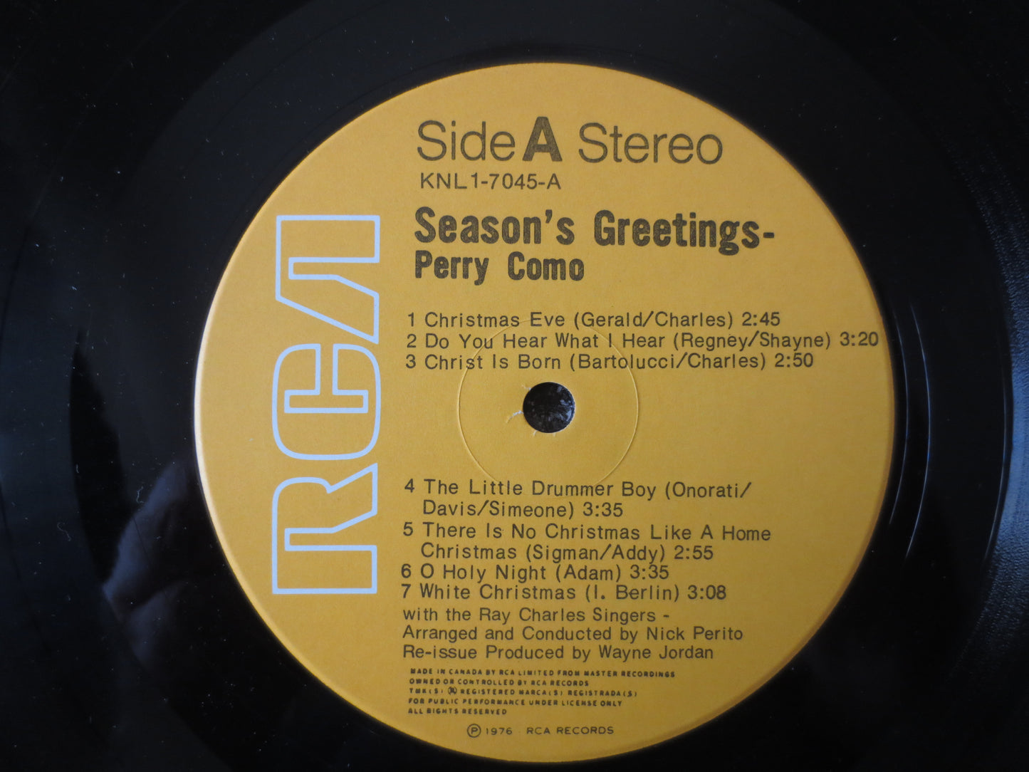 PERRY COMO, CHRISTMAS Songs, Christmas Record, Christmas Vinyl, Christmas Lp, Vintage Vinyl, Jazz Albums, Lps, 1976 Records