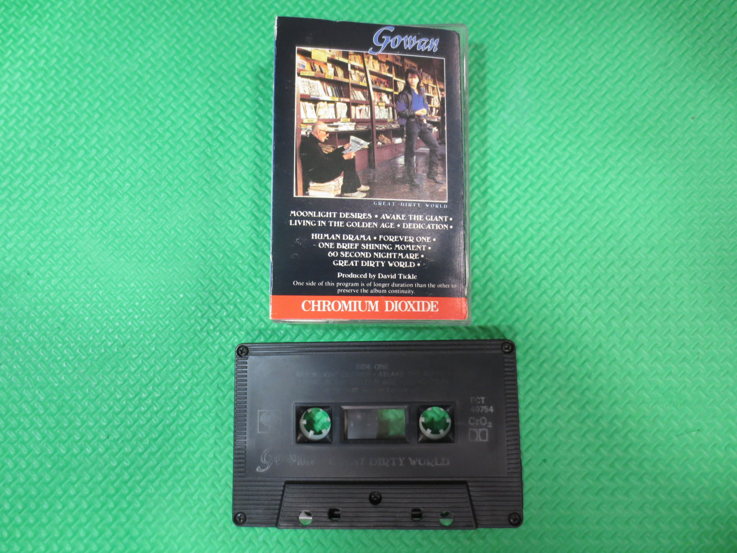 GOWAN Tape, GREAT Dirty WORLD, Gowan Album, Gowan Music, Gowan Song, Tape Cassette, Vintage Cassette, Rock Lp, 1987 Cassette