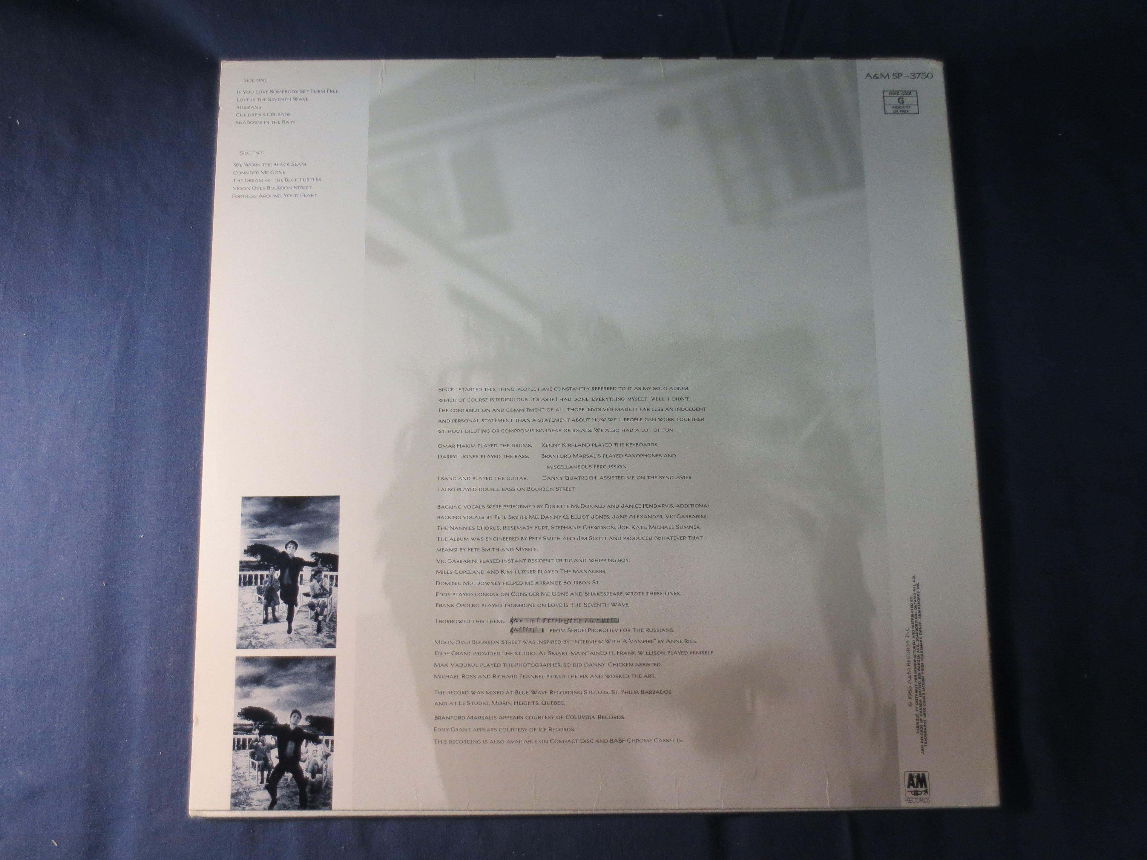 Sting – The Dream of the Blue Turtles (1985) Vinyl LP