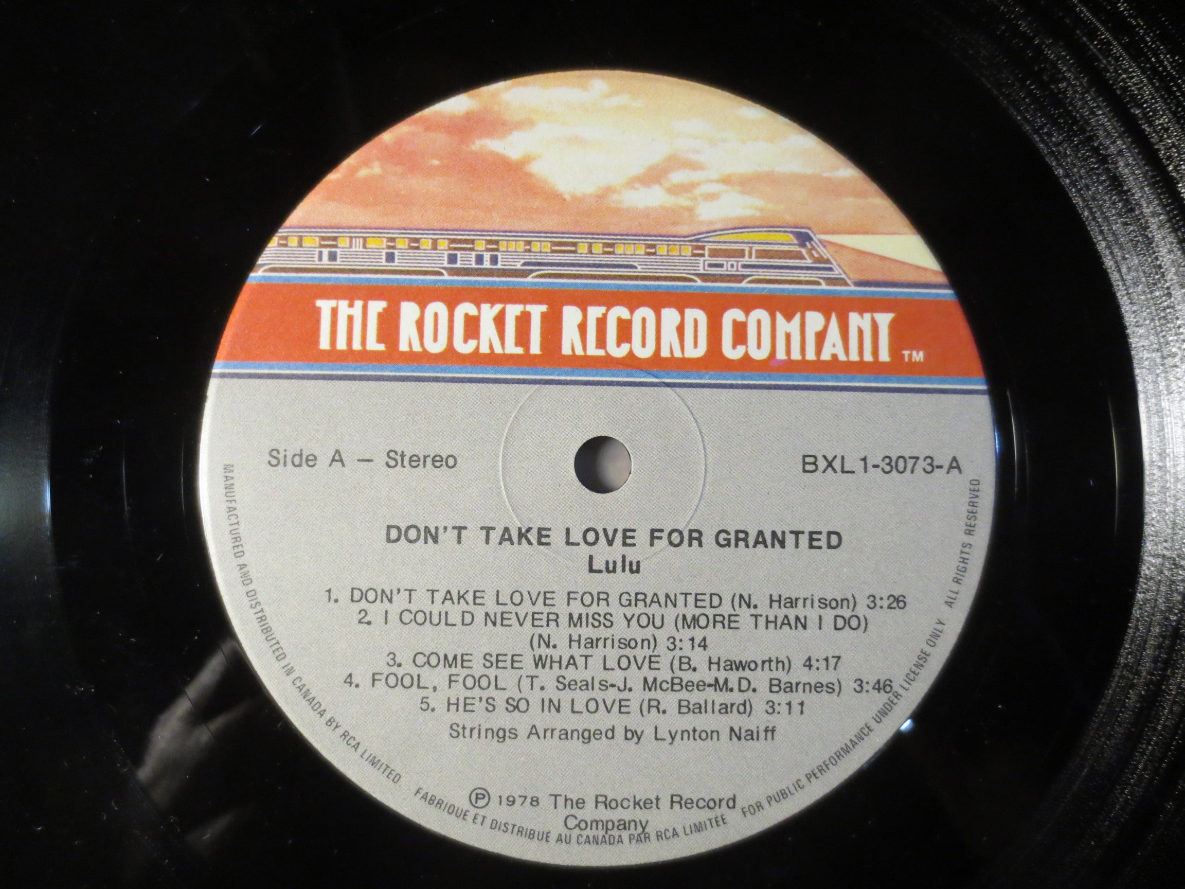Lulu – Don't Take Love for Granted (1978) Vinyl LP