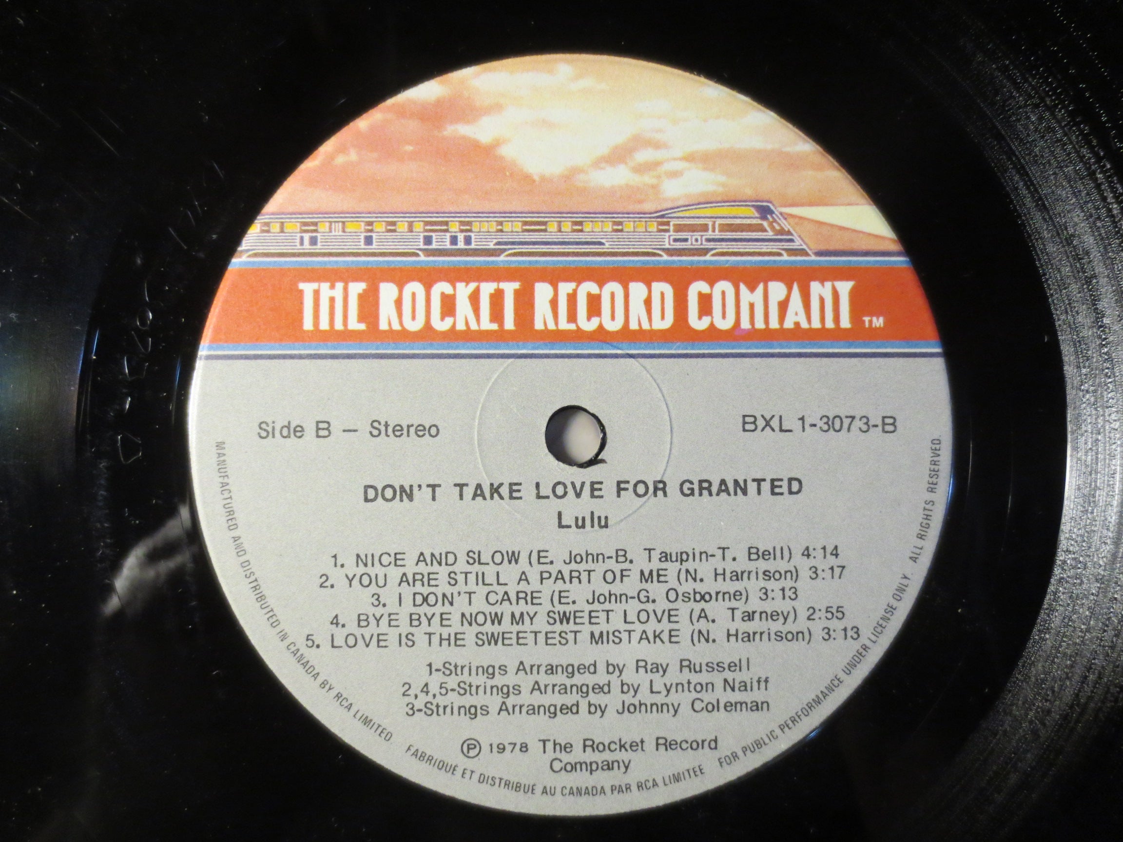 Lulu – Don't Take Love for Granted (1978) Vinyl LP
