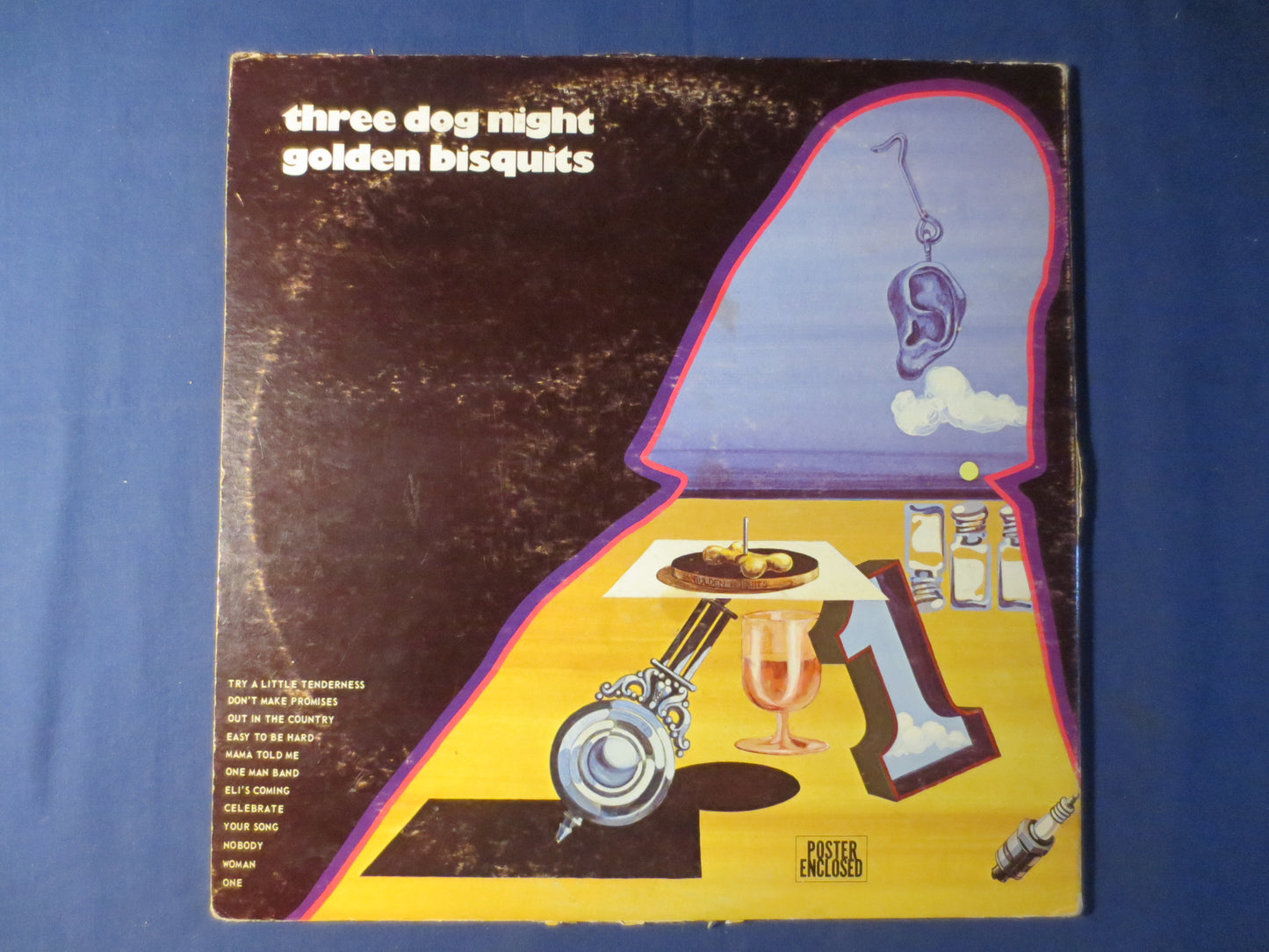 THREE DOG NIGHT, Golden Bisquits, Rock Records, Vintage Vinyl, Records, Vinyl Records, Classic Rock Vinyl, lp, 1971 Records