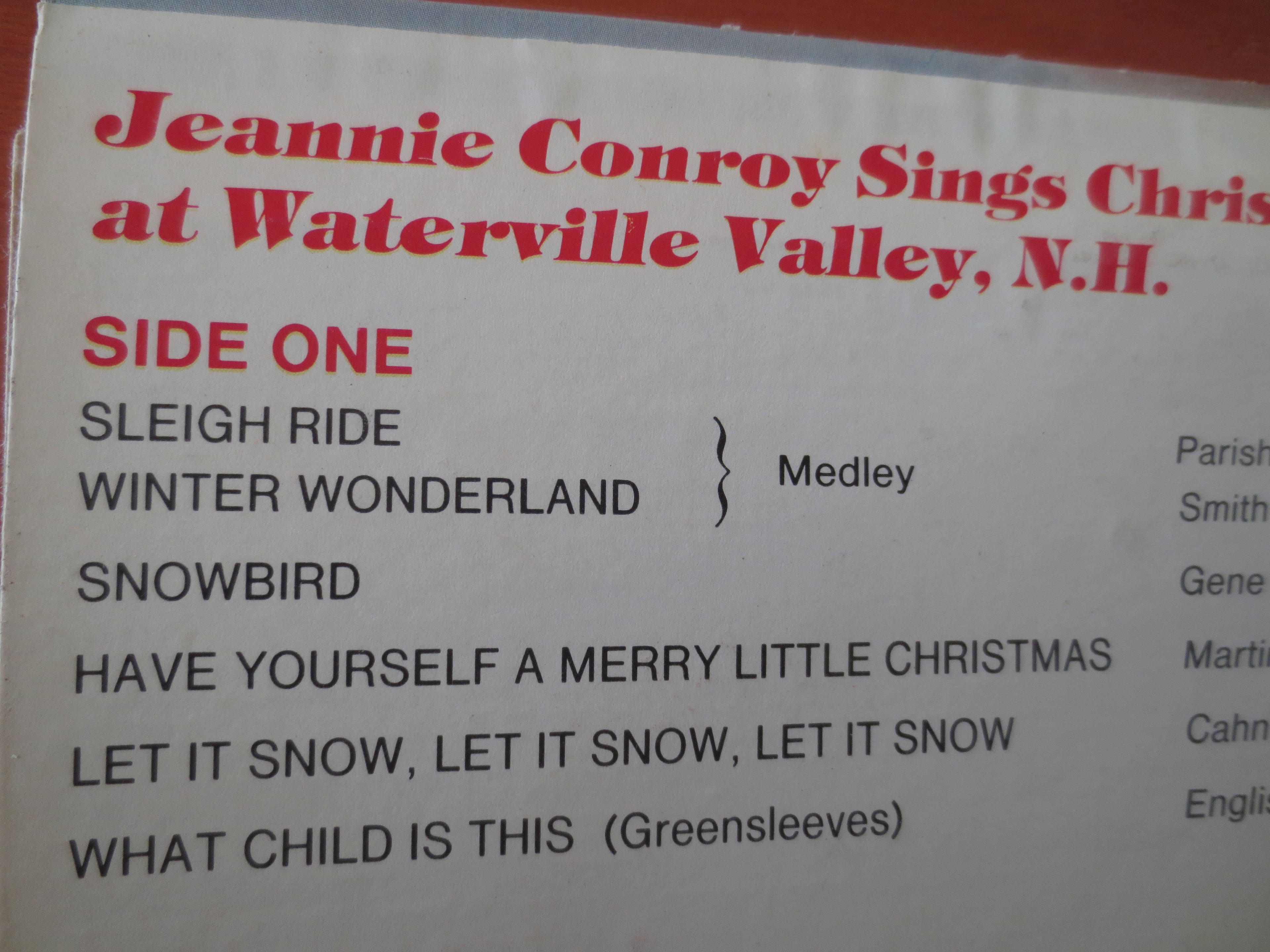 Jeannie Conroy – Jeannie Conroy Sings Christmas (1970) Vinyl LP