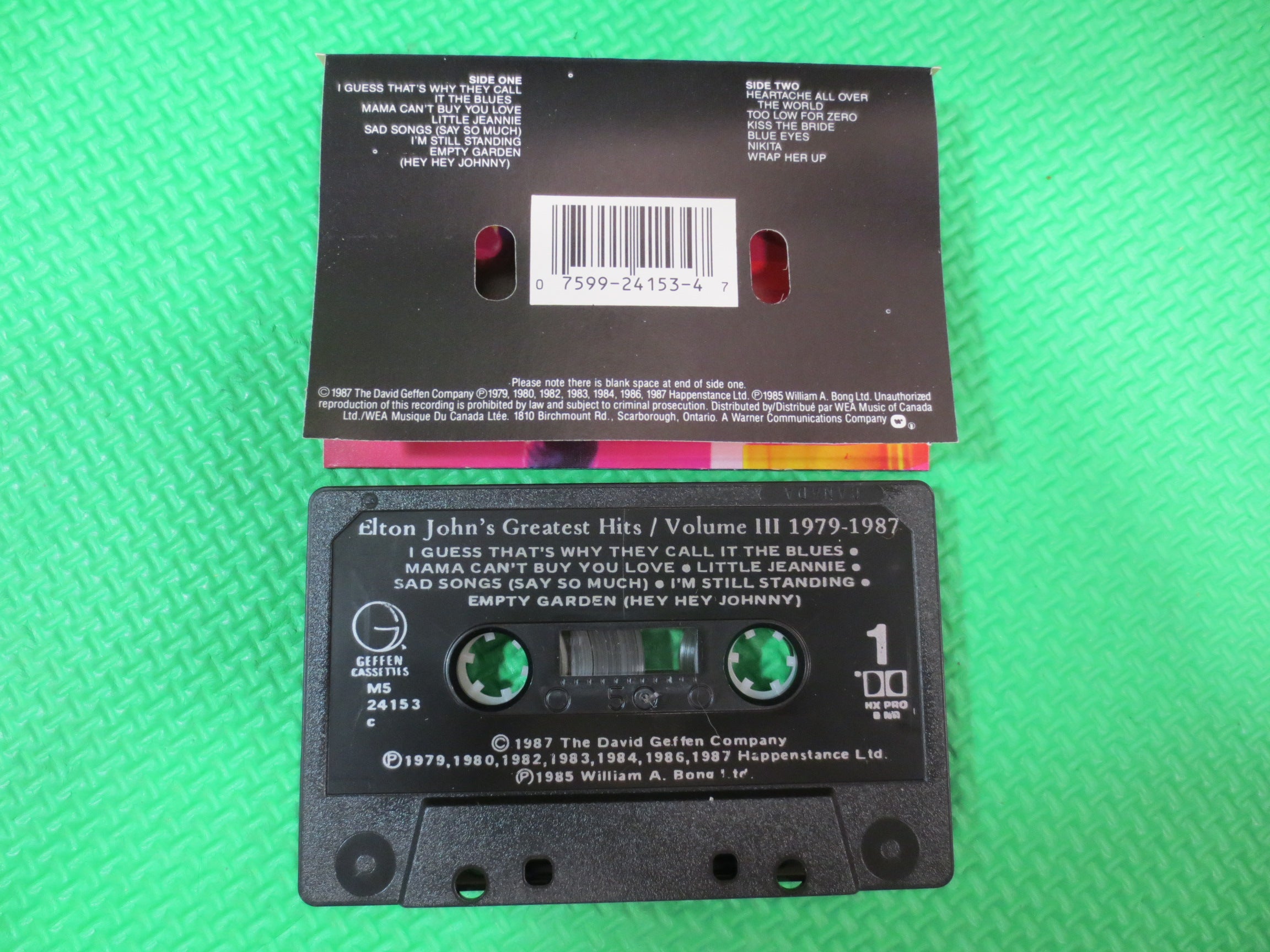 Elton John – Greatest Hits Volume III (1987) Cassette