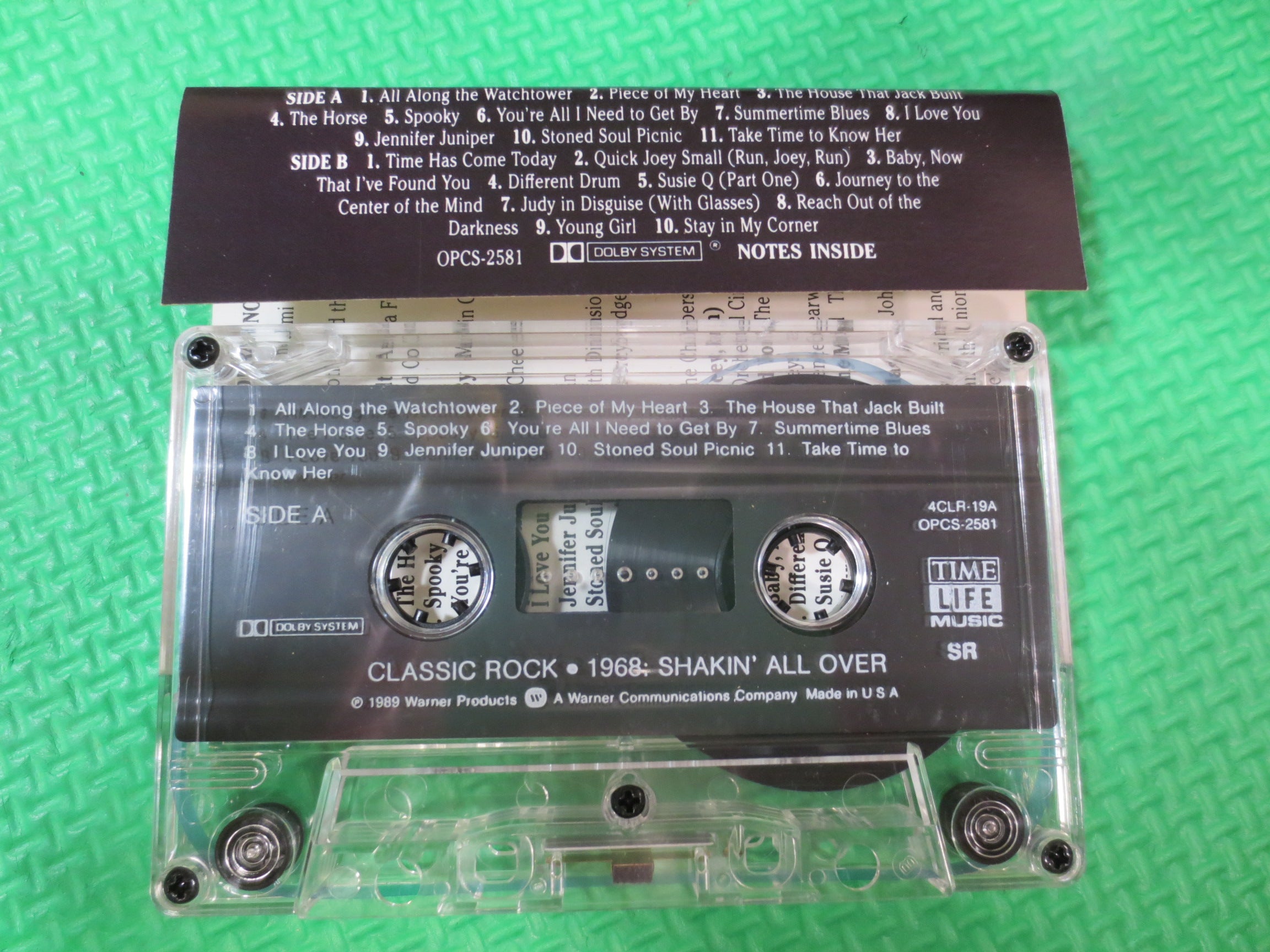 Time Life Classic Rock – 1968: Shakin' All Over (1989) Cassette
