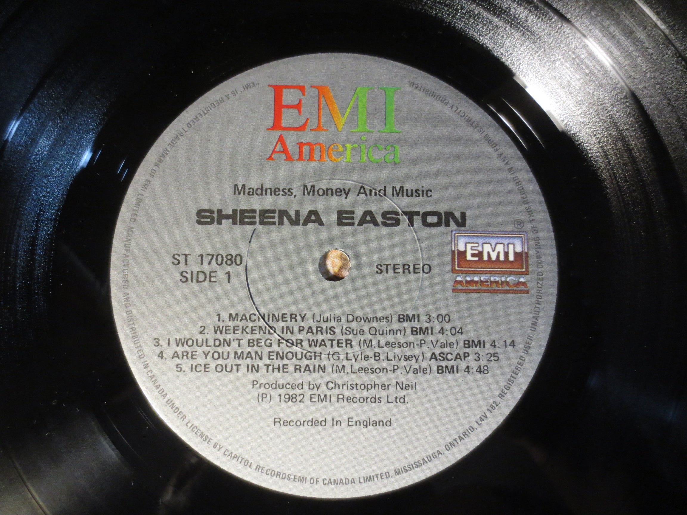 Sheena Easton – Madness, Money and Music (1982) Vinyl LP