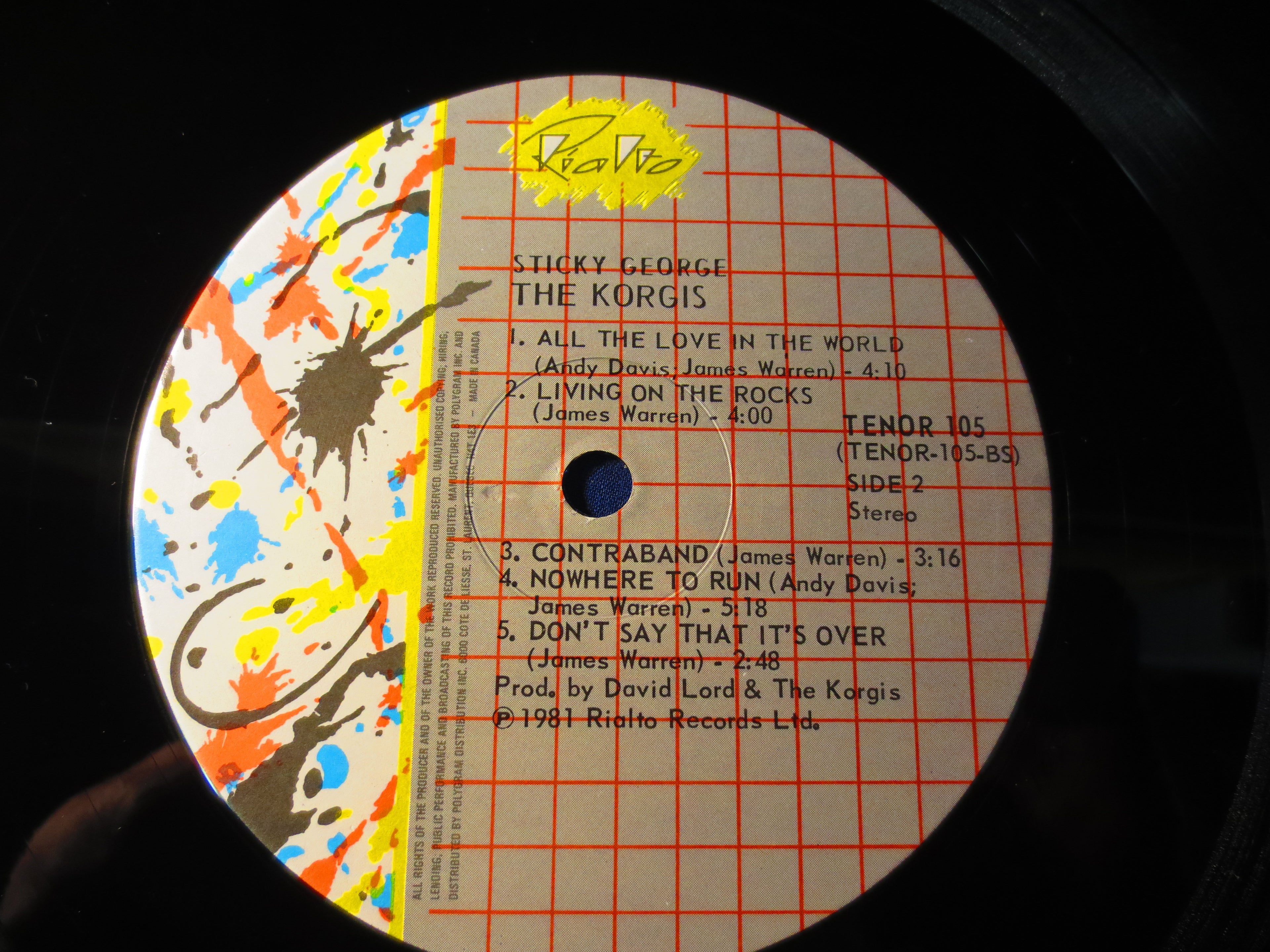 The Korgis – Sticky George (1981) Vinyl LP