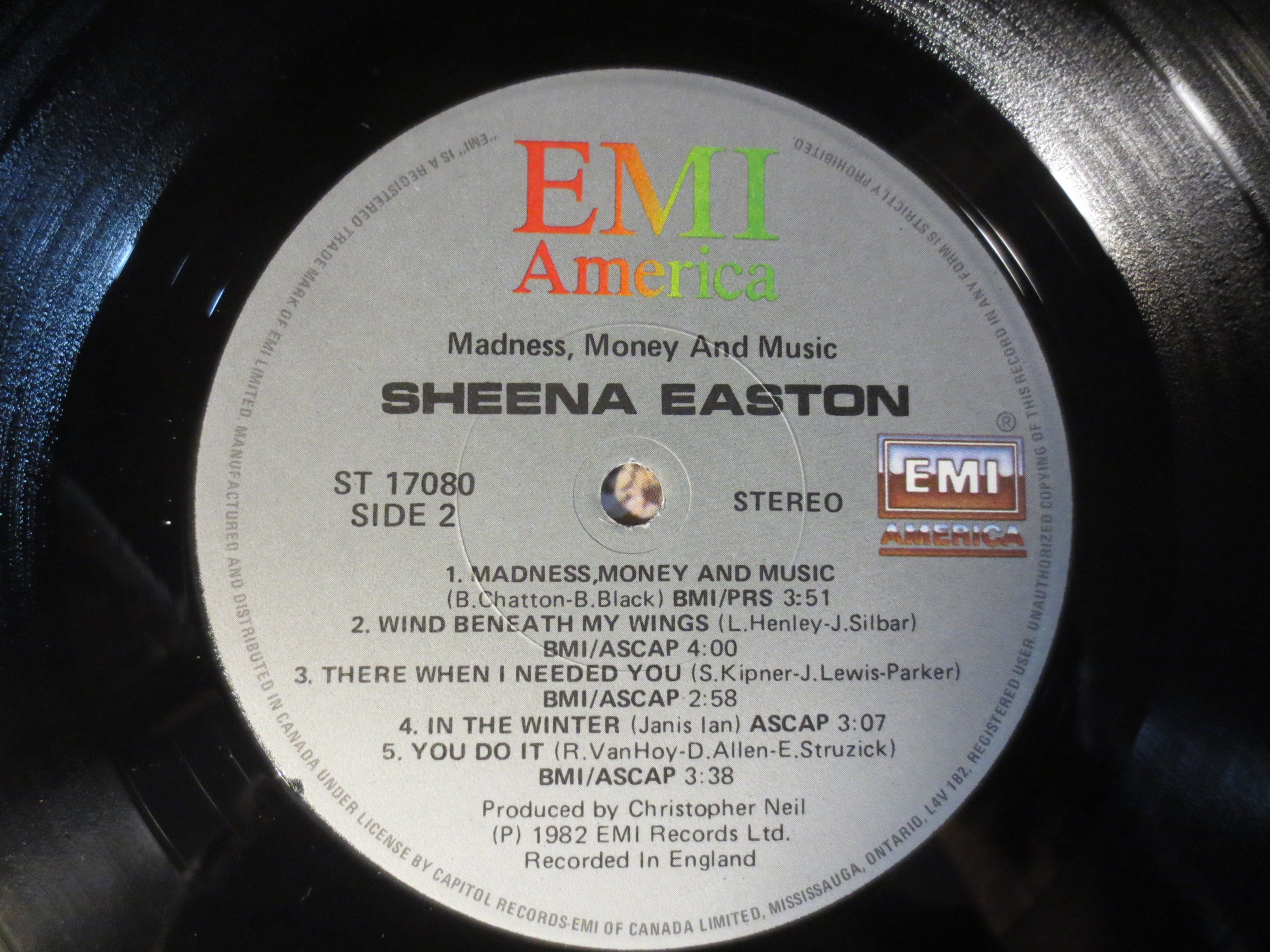 Sheena Easton – Madness, Money and Music (1982) Vinyl LP