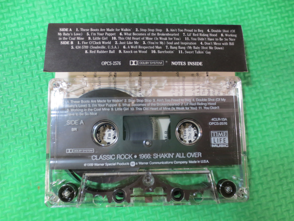 Time Life Classic Rock – 1966: Shakin' All Over (1989) Cassette