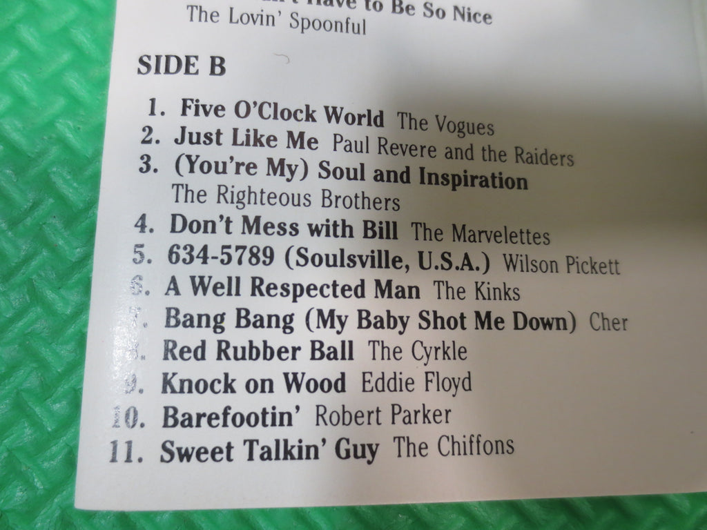 Time Life Classic Rock – 1966: Shakin' All Over (1989) Cassette