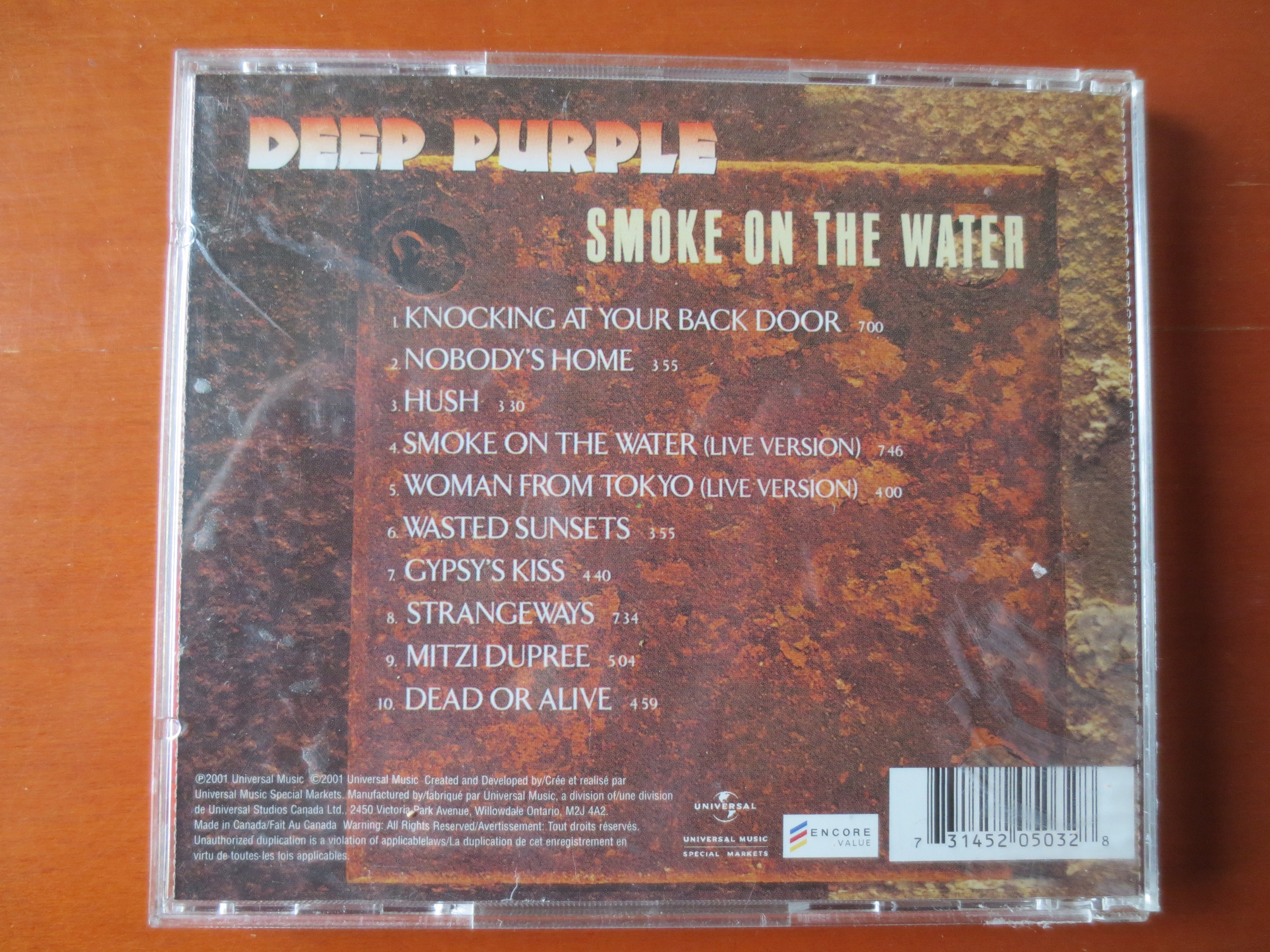 Deep Purple – Smoke on the Water (2001) CD