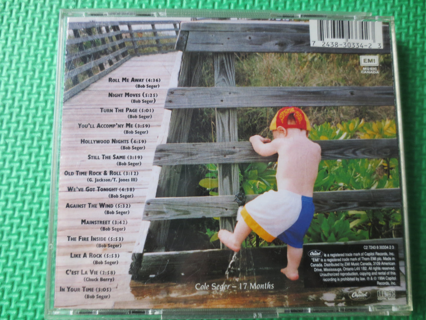 BOB SEGER, GREATEST Hits, Bob Seger Cd, Like A Rock Cd, Bob Seger Lp, Bob Seger Album, Vintage Compact Disc, 1994 Compact Disc