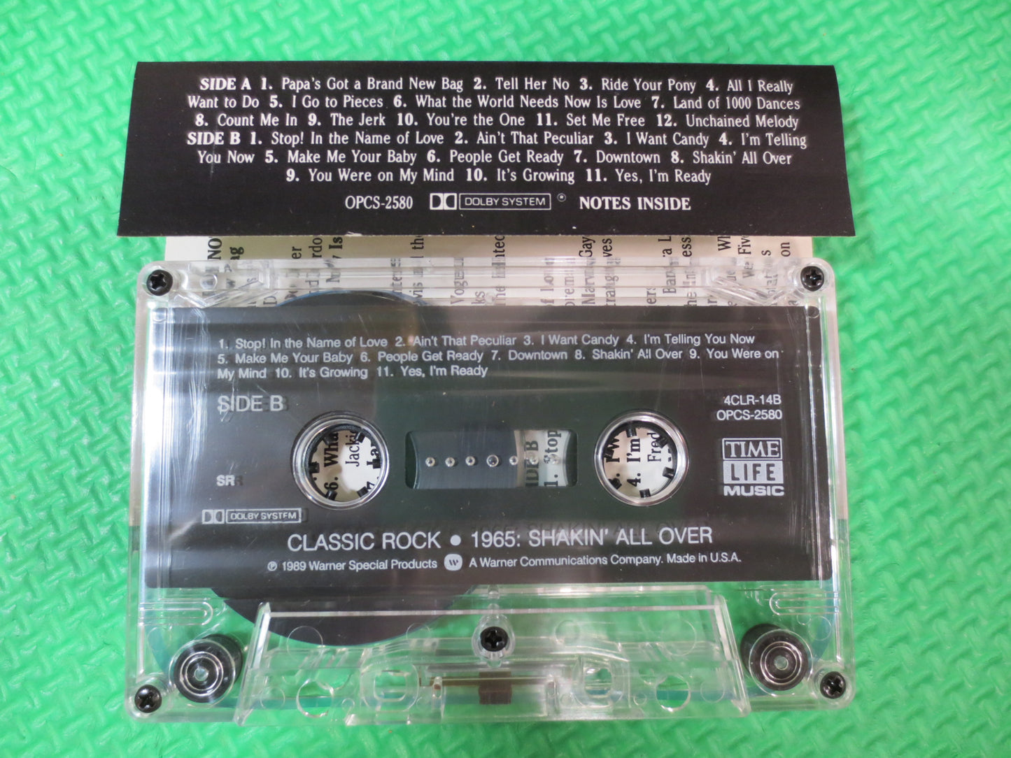CLASSIC ROCK Tape, SHAKIN' All Over, Time Life Tape, 1965 Album, 1965 Music, Cassette, Classic Rock, Rock Lp, 1989 Cassette