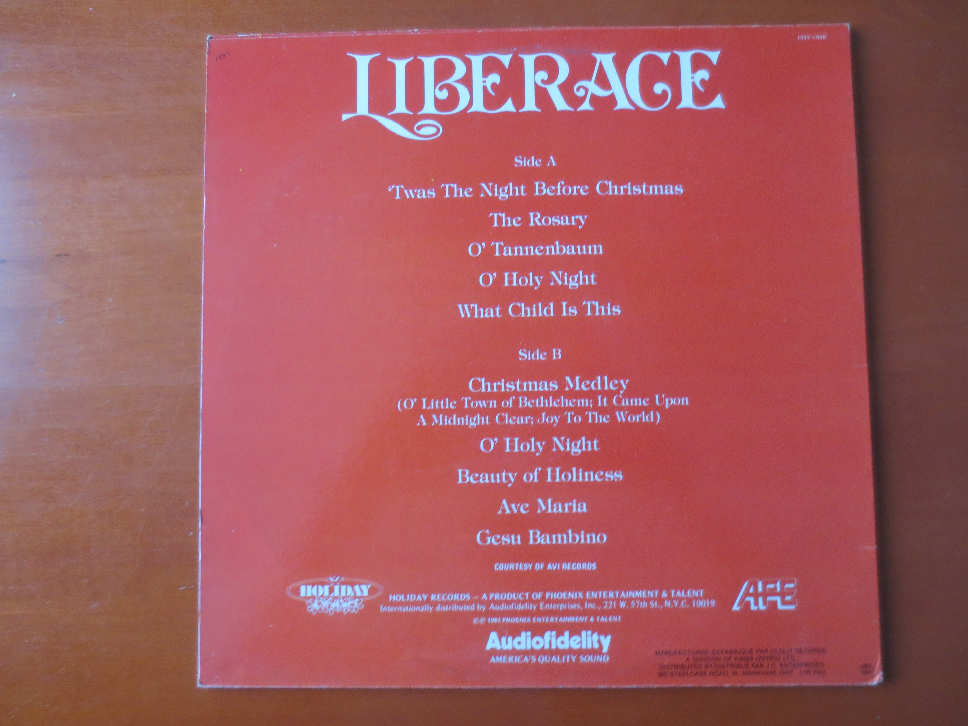 Liberace – 'Twas the Night Before Christmas (1981) Vinyl LP