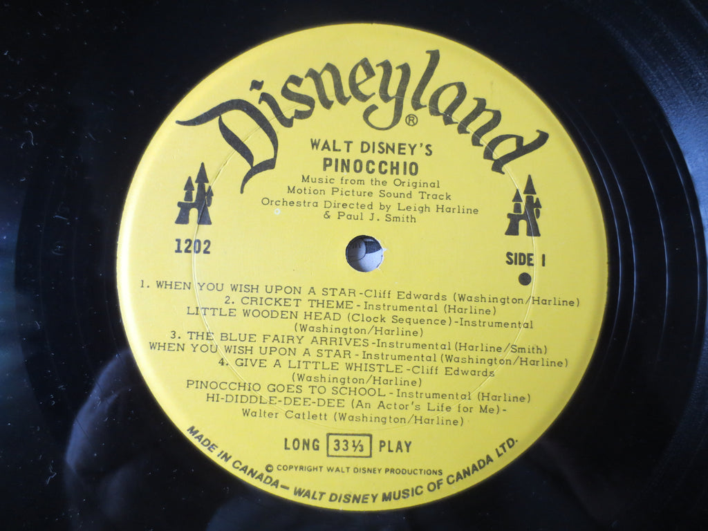 Pinocchio – Disneyland Records (1963) Vinyl LP