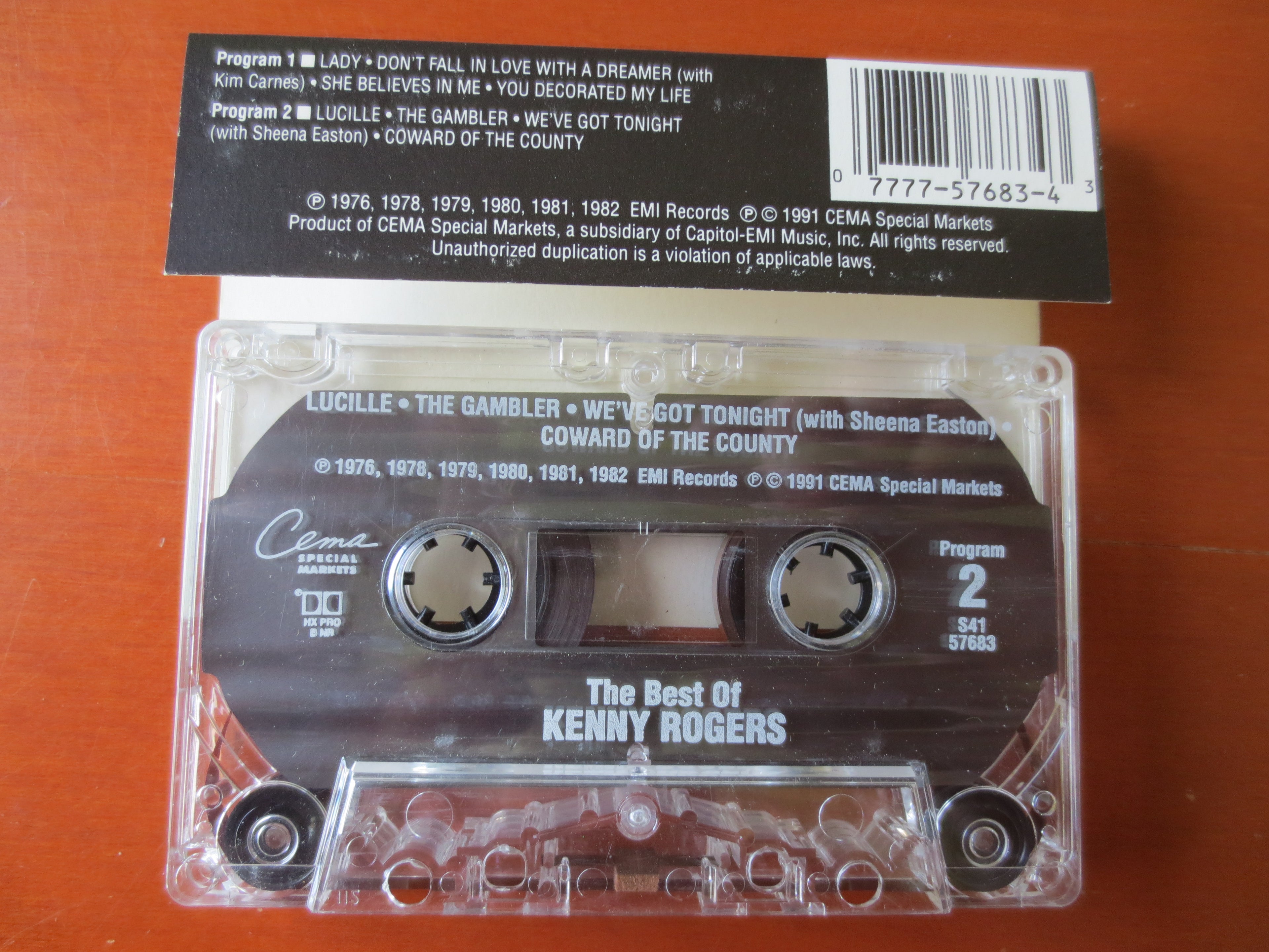 Kenny Rogers – The Best of Kenny Rogers (1991) Cassette