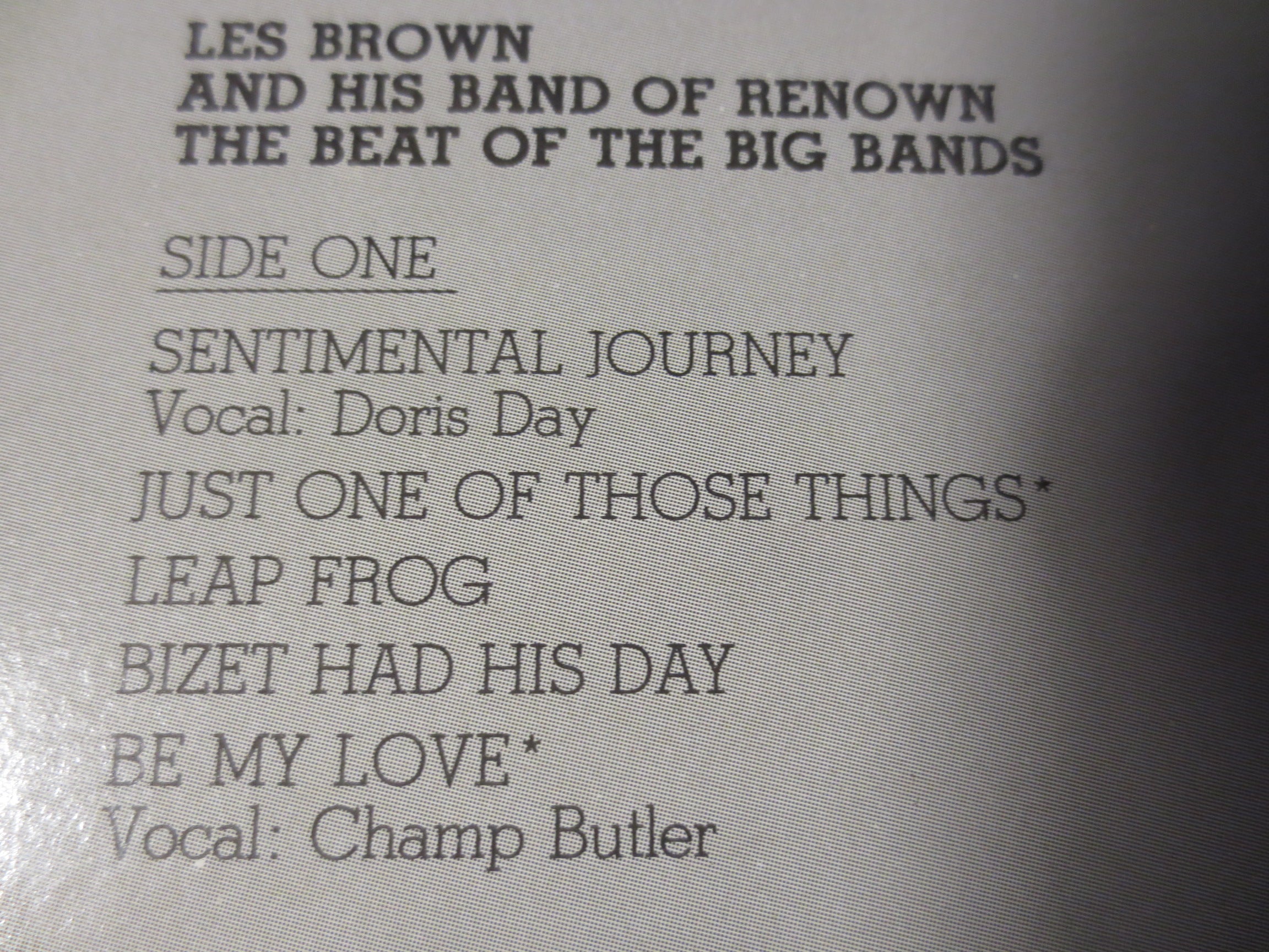 Les Brown – The Beat of the Big Bands (1982) [Vinyl LP]