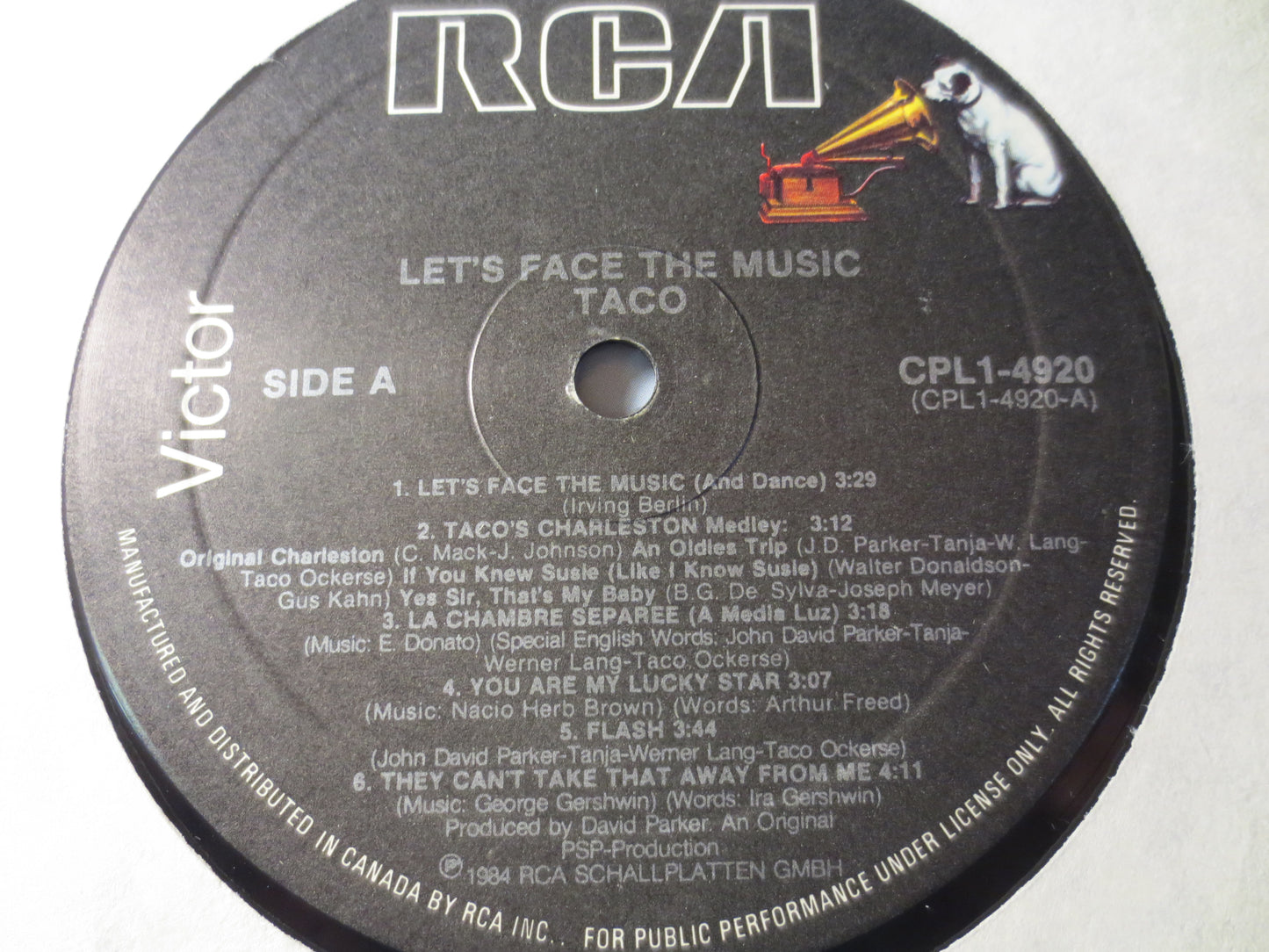 TACO, TACO Records, Let's Face the MUSIC, Taco Albums, Vintage Vinyl, Record Vinyl, Records, Vinyl Lp, Taco Vinyl, 1984 Records