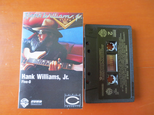 HANK WILLIAMS Jr, FIVE-O, Hank Williams Tape, Hank Williams Album, Country Cassette, Music Tapes, Cassette, Music Cassette