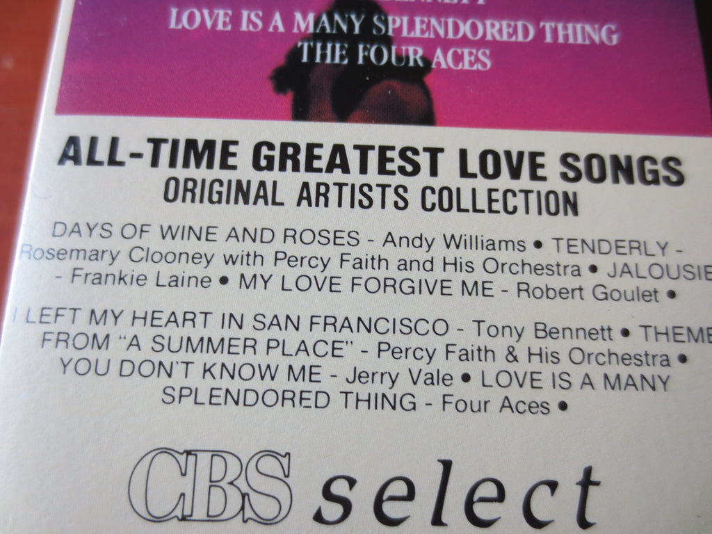 All-Time Greatest Love Songs (1982) Cassette