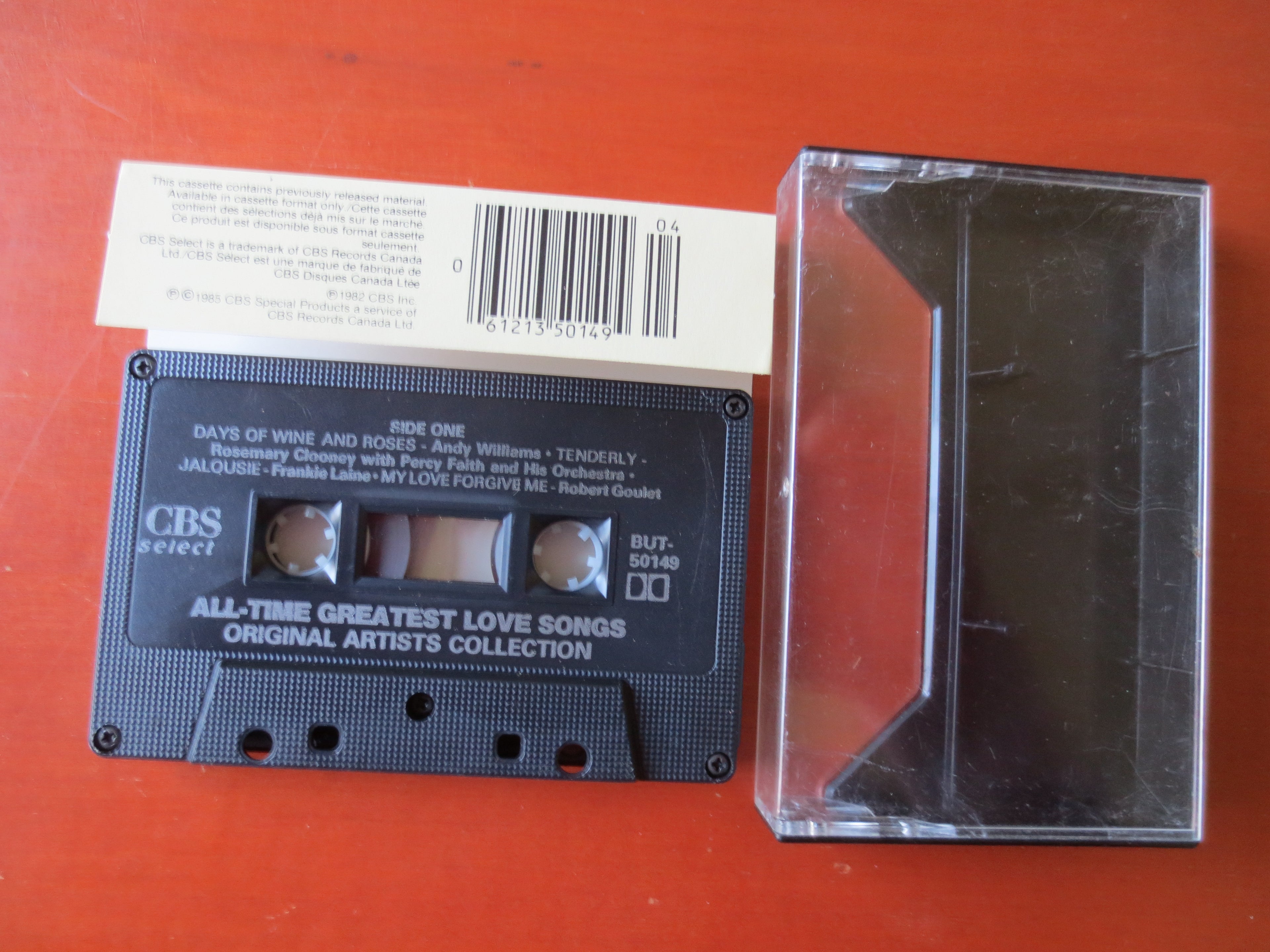 All-Time Greatest Love Songs (1982) Cassette