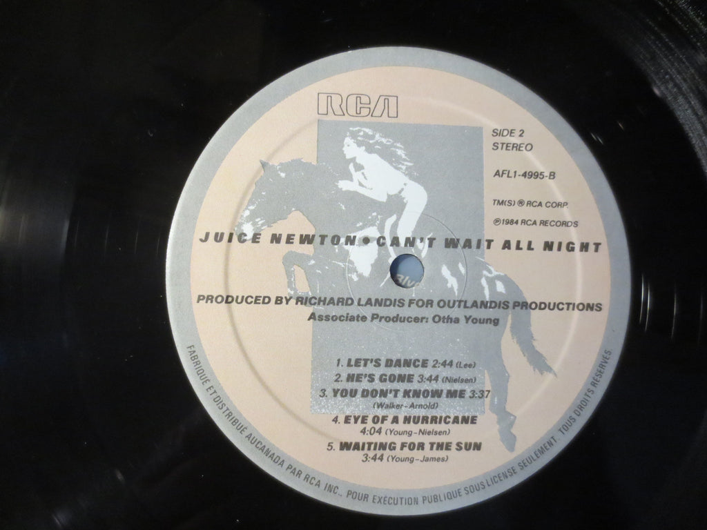 Juice Newton – Can't Wait All Night (1984) Vinyl LP