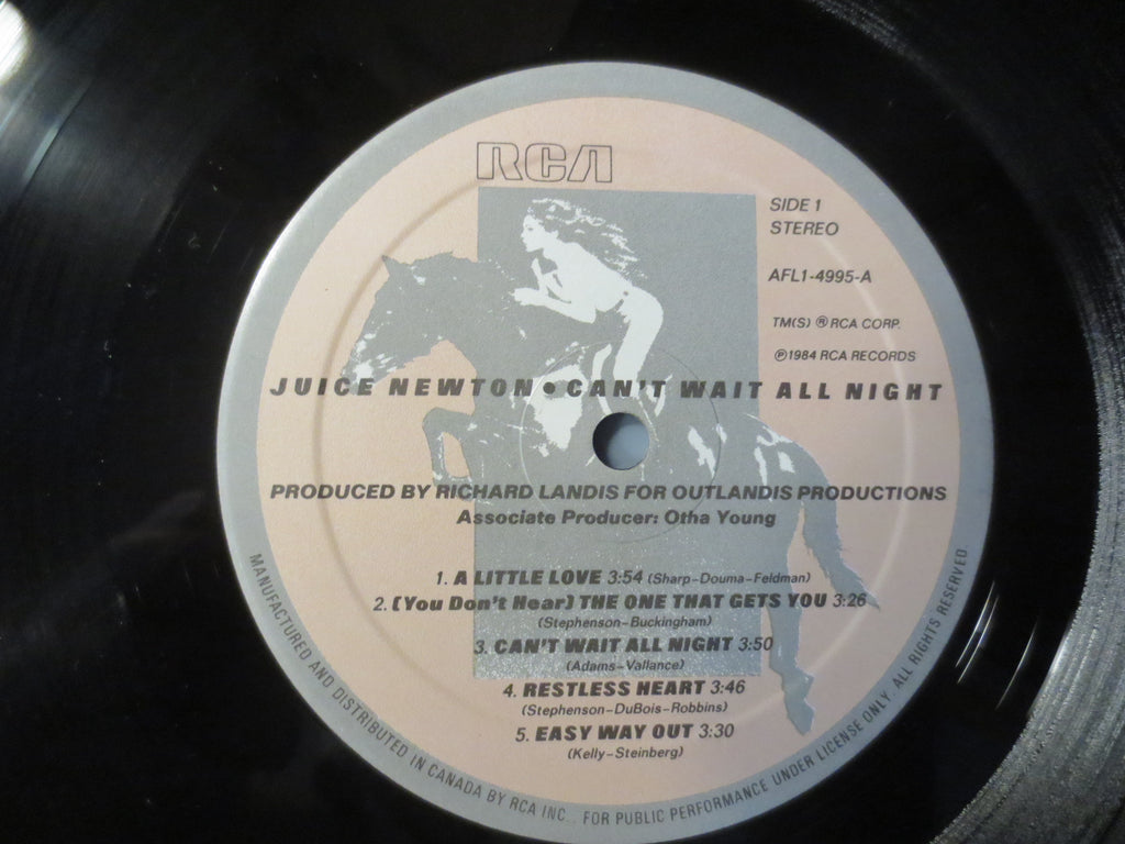 Juice Newton – Can't Wait All Night (1984) Vinyl LP
