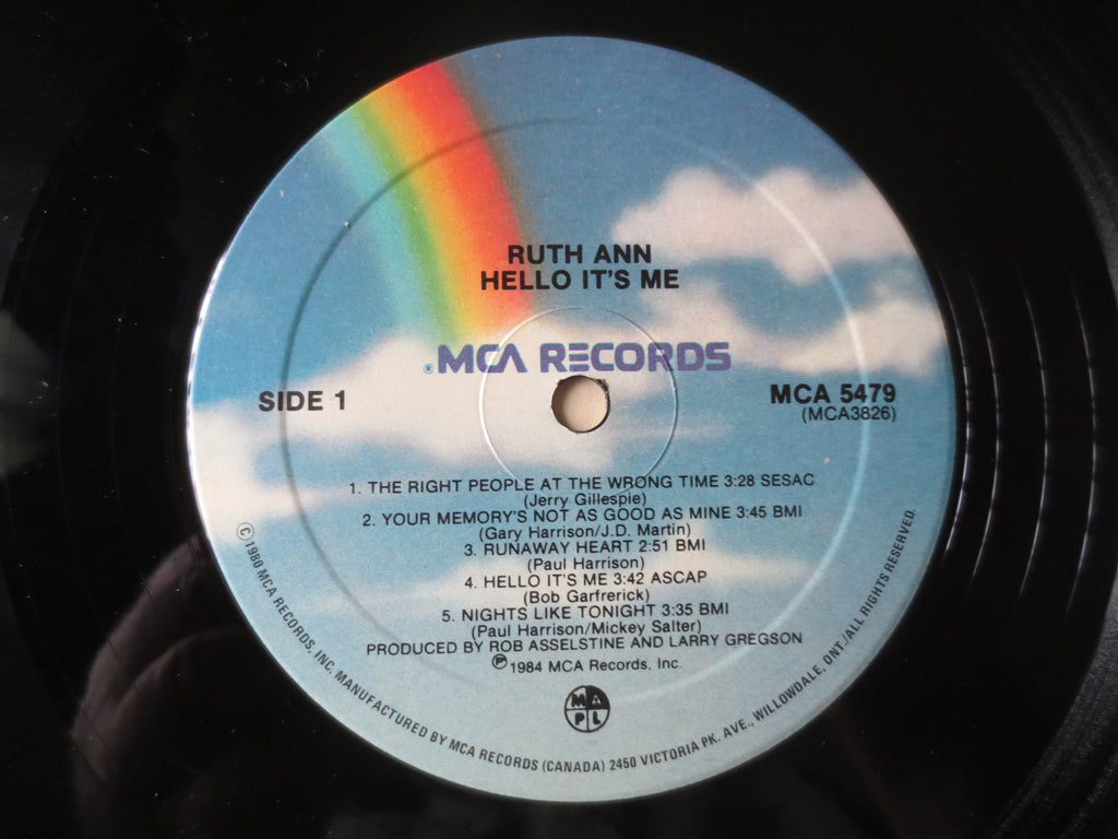 Ruth Ann – Hello It's Me (1984) Vinyl LP