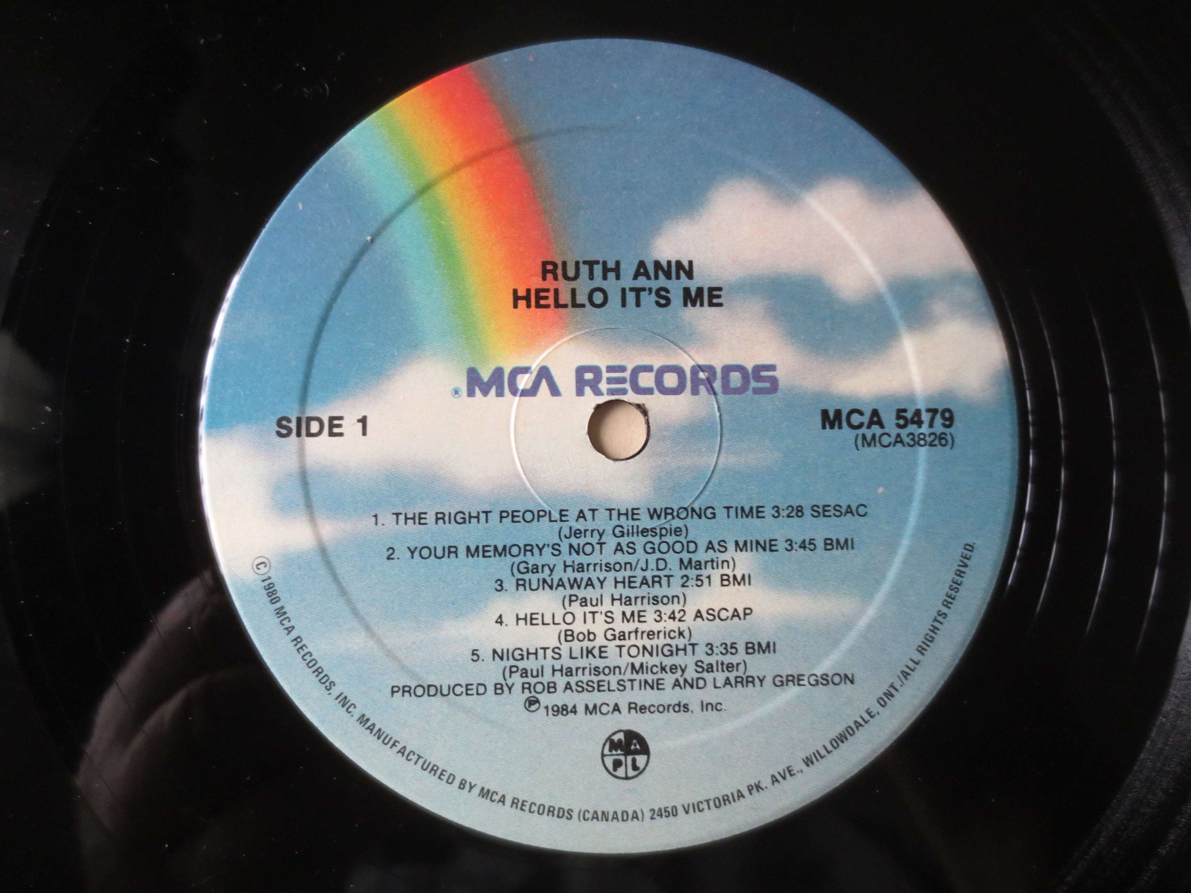 Ruth Ann – Hello It's Me (1984) Vinyl LP