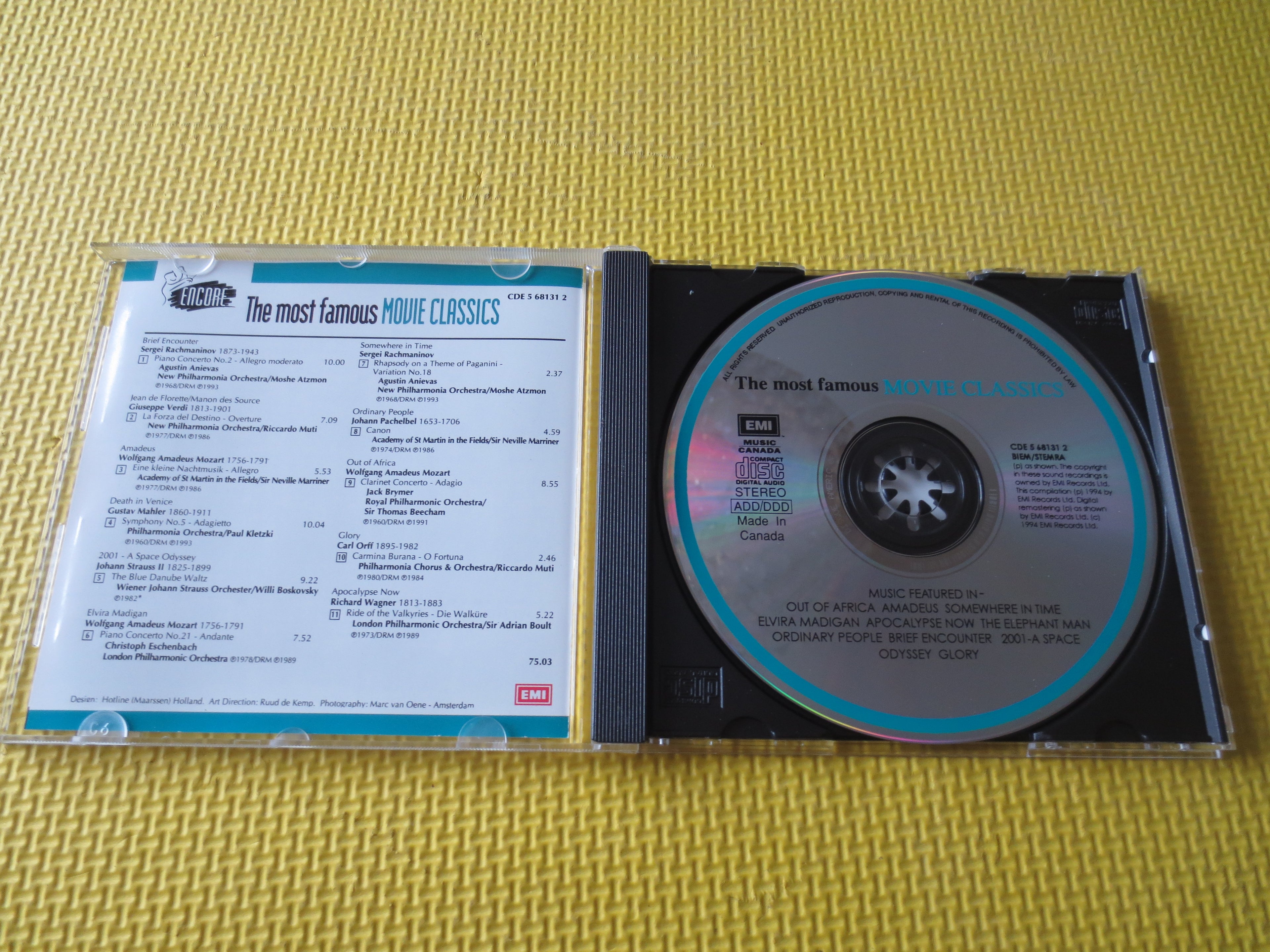 The Most Famous Movie Classics (1994) CD
