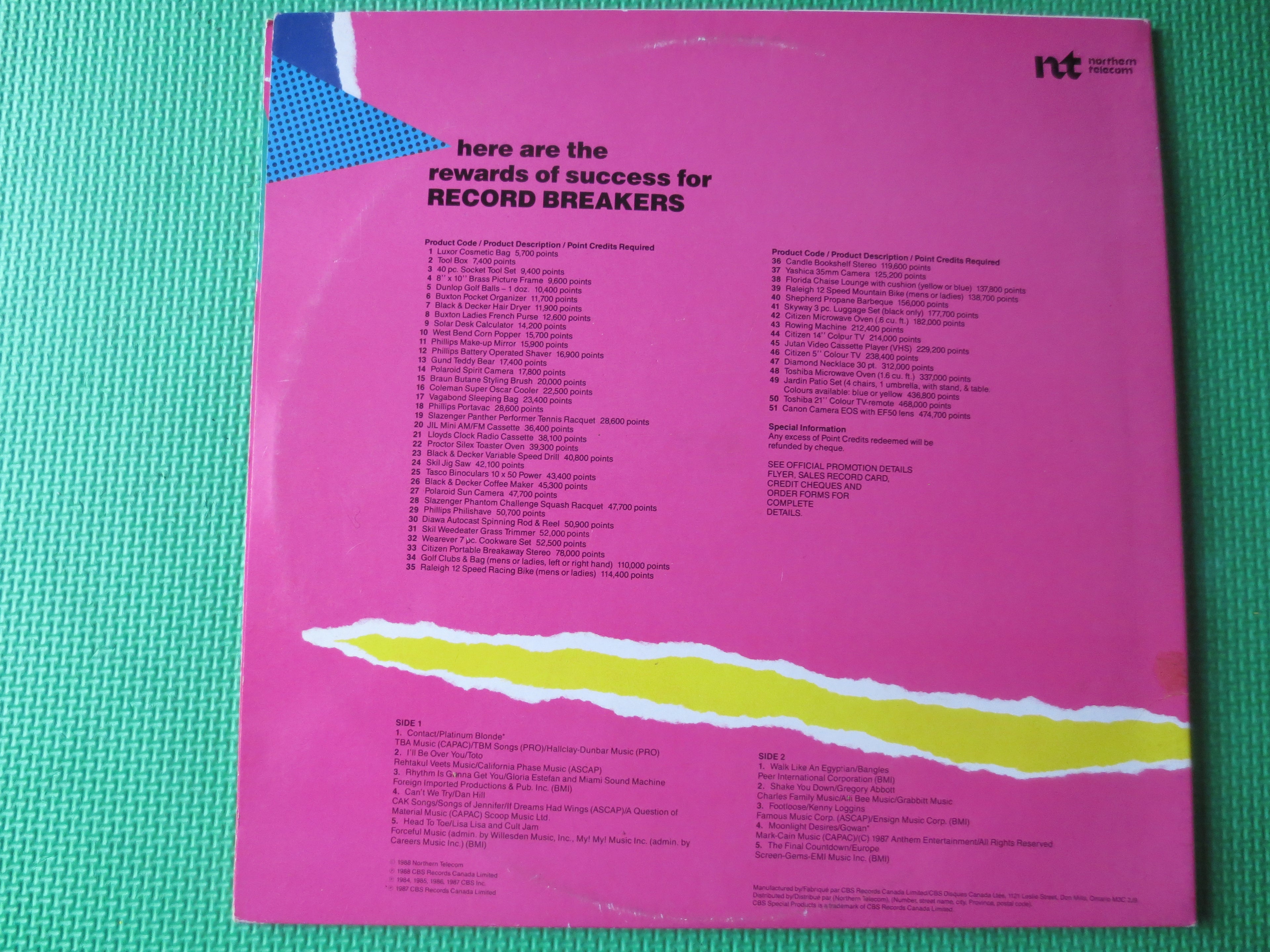 Northern Telecom – Record Breakers (1988) Vinyl LP