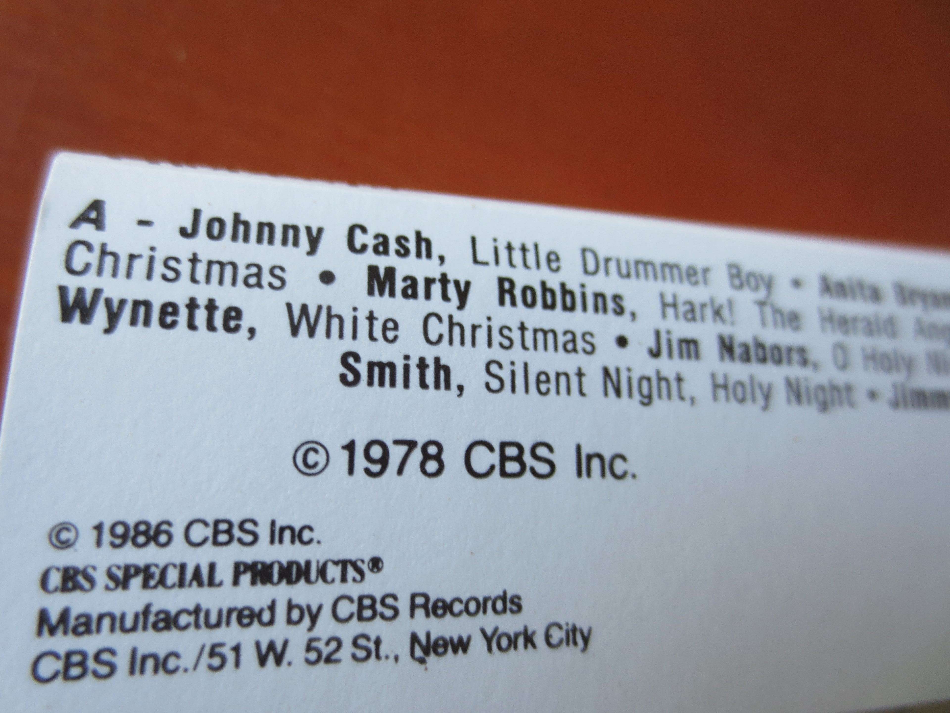 Christmas Country Style (1978) Cassette